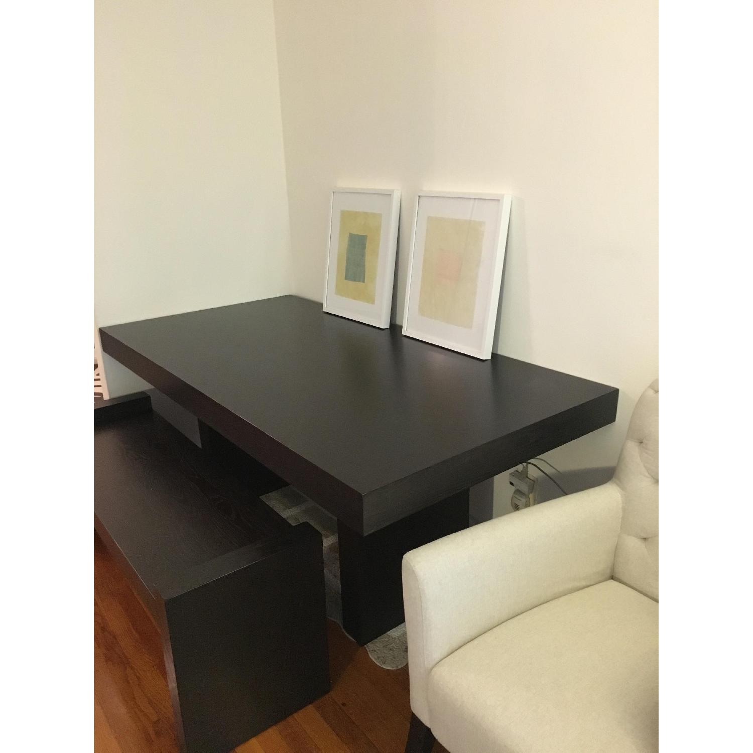 West Elm Modern Dining Table w/ 1 Bench AptDeco
