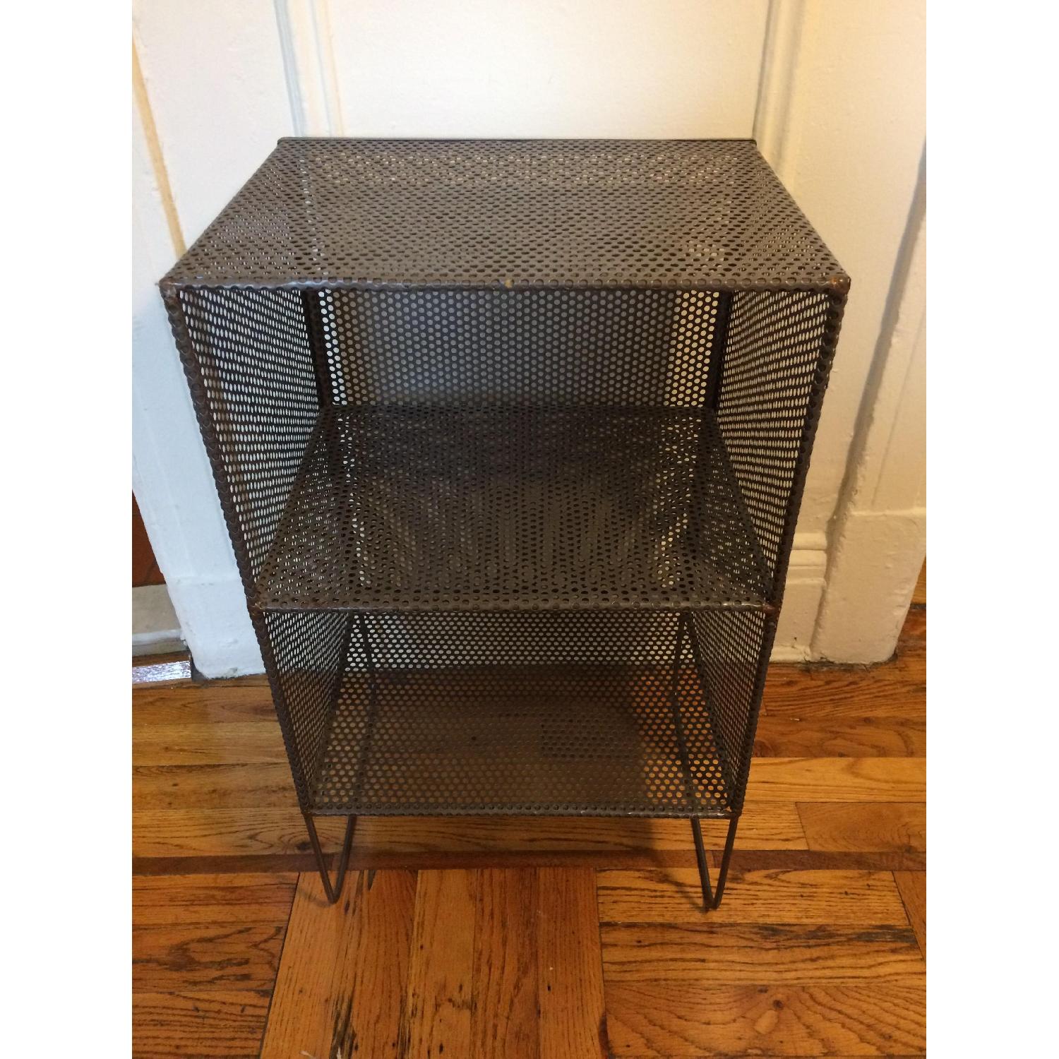 CB2 Industrial Mesh 2-Story Shelf - image-3