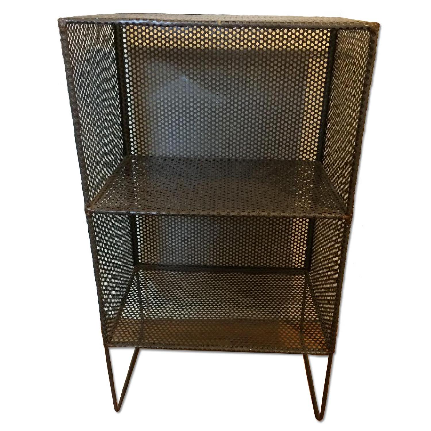 CB2 Industrial Mesh 2-Story Shelf - image-0