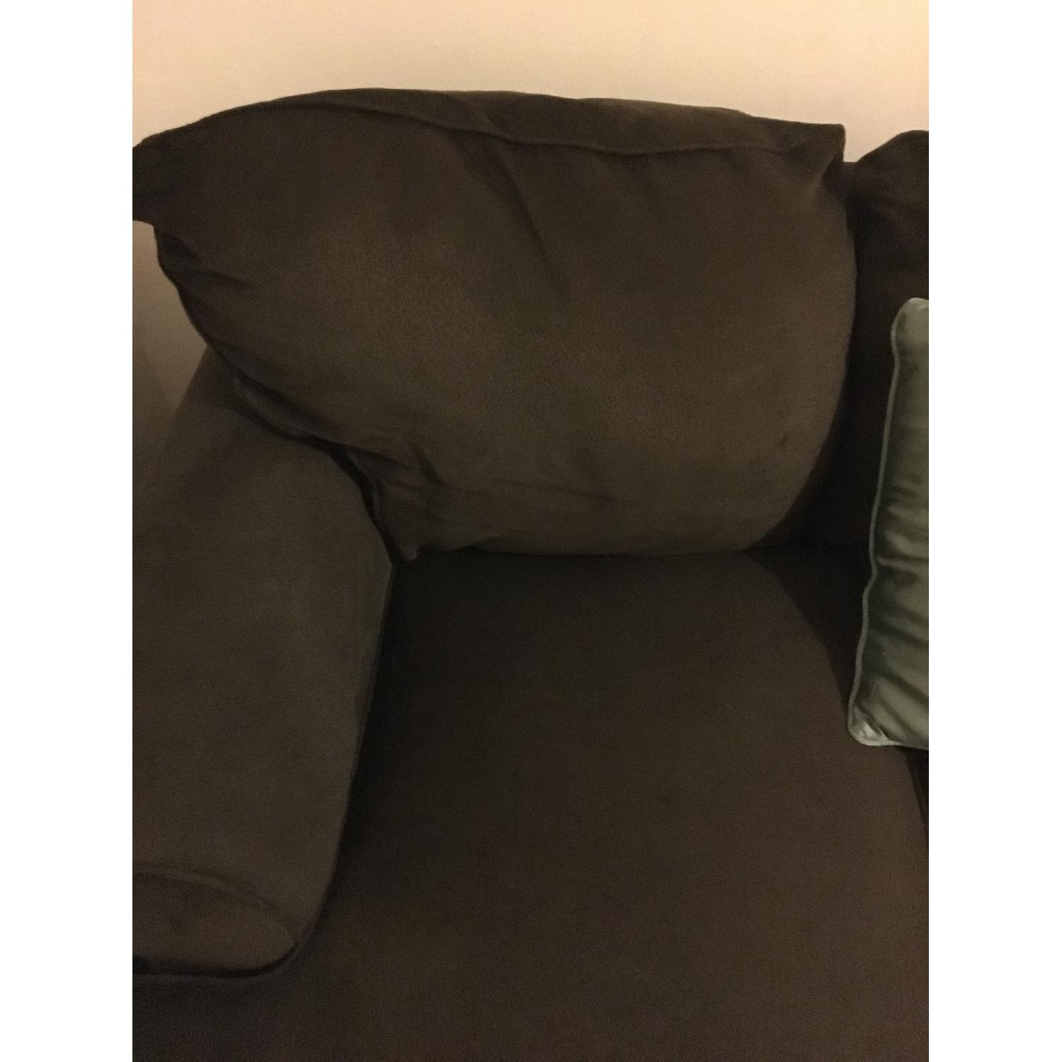 Bob's Chocolate Brown L-Shaped Couch Sectional w/ Hidden Storage - image-4