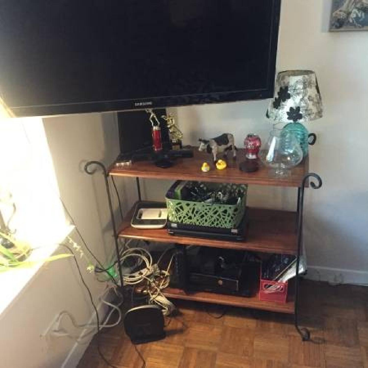 Cast Iron & Wood Shelf Unit - image-3