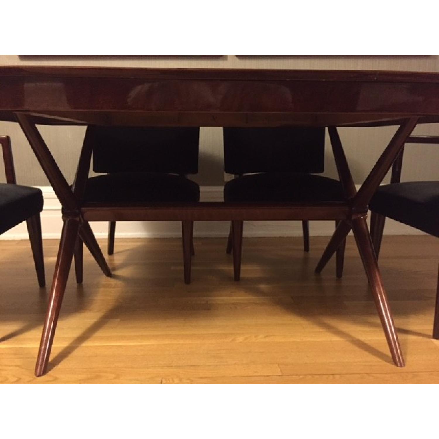 Depression Modern Art Deco Dining Room Table w/ 6 Chairs - image-4