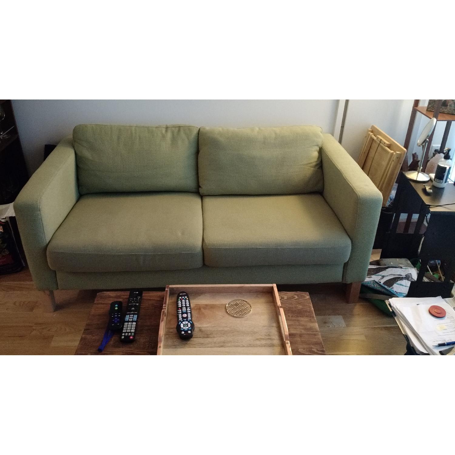 Ikea Karlstad Sofa in Green Fabric - image-5