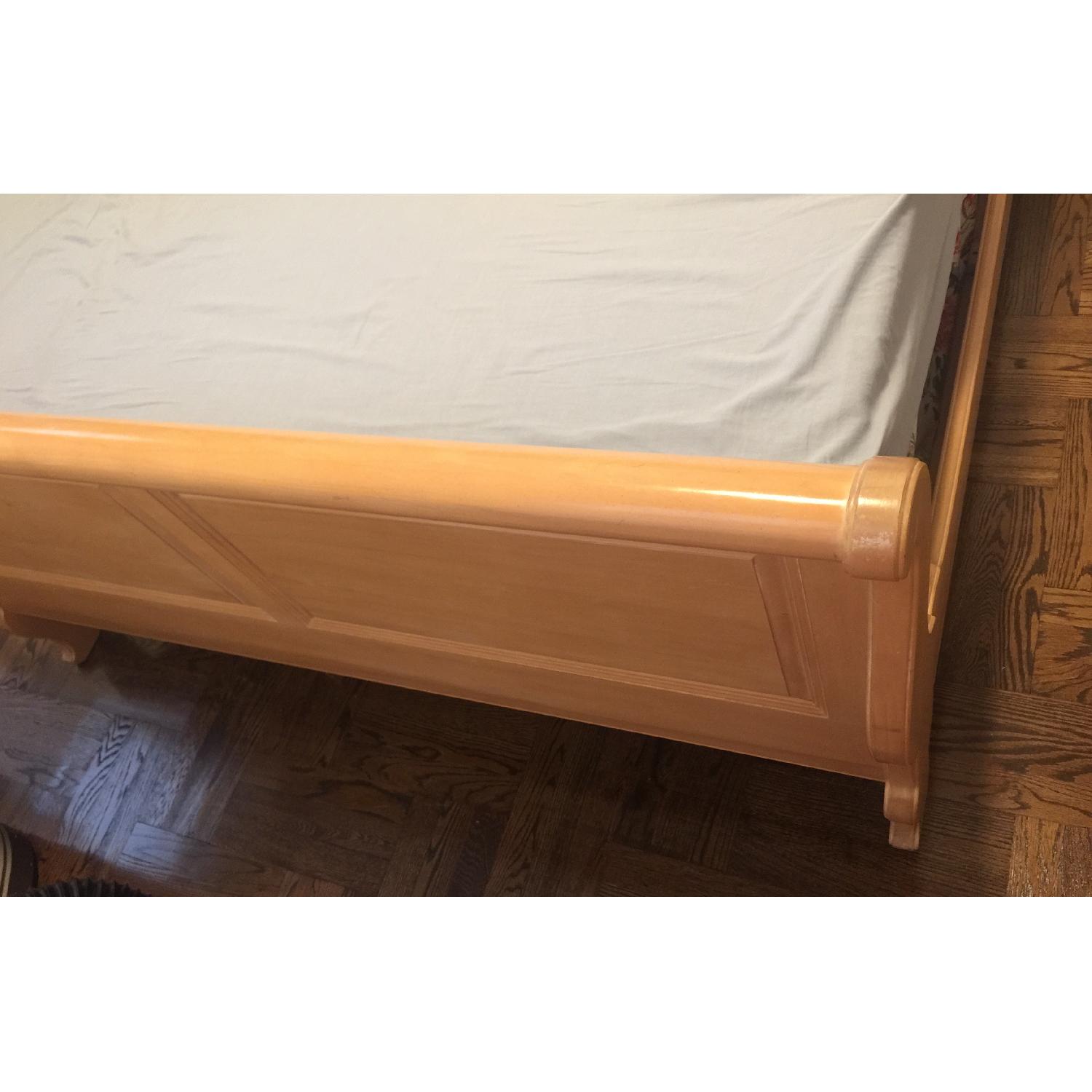 Ethan Allen French Country Queen Sleigh Bed Frame - image-1