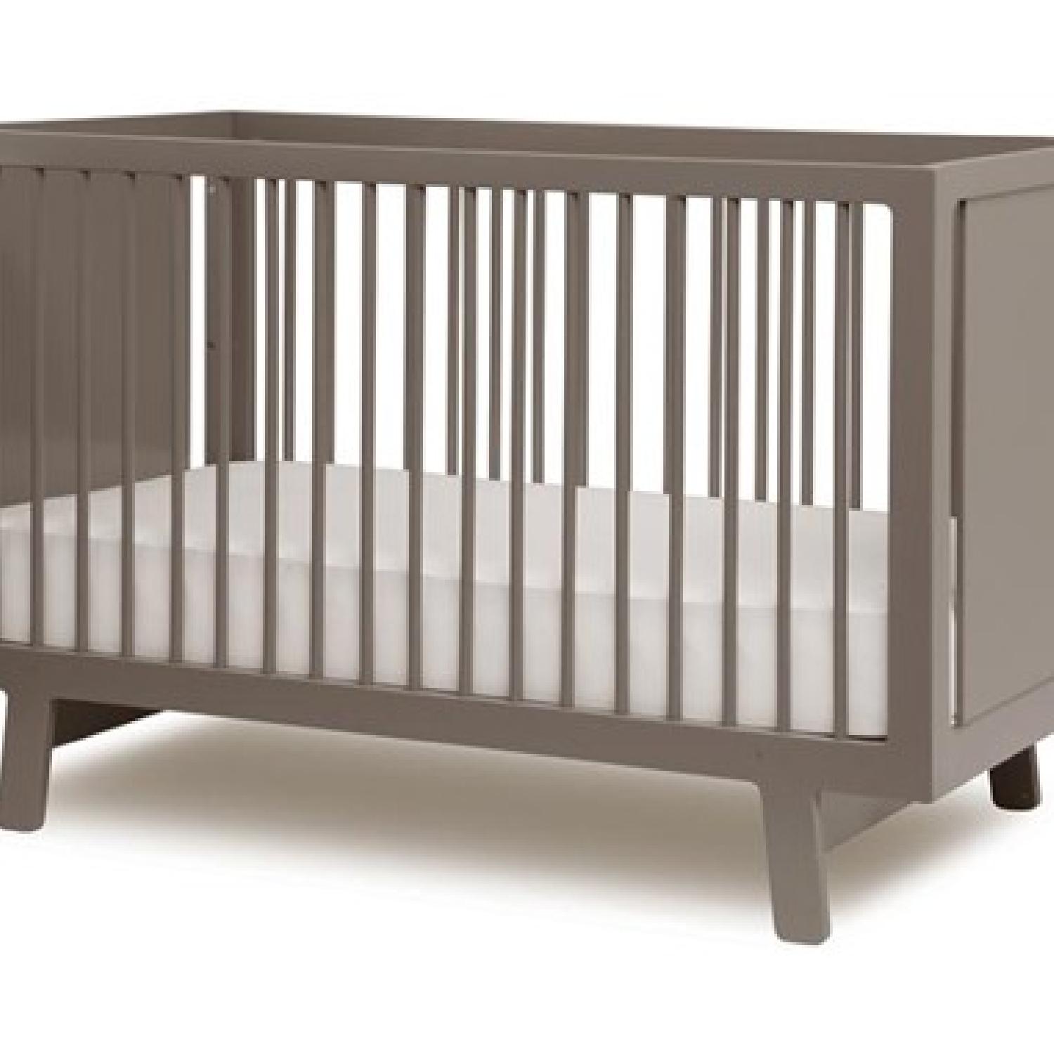 Oeuf Sparrow Crib in Grey - image-3