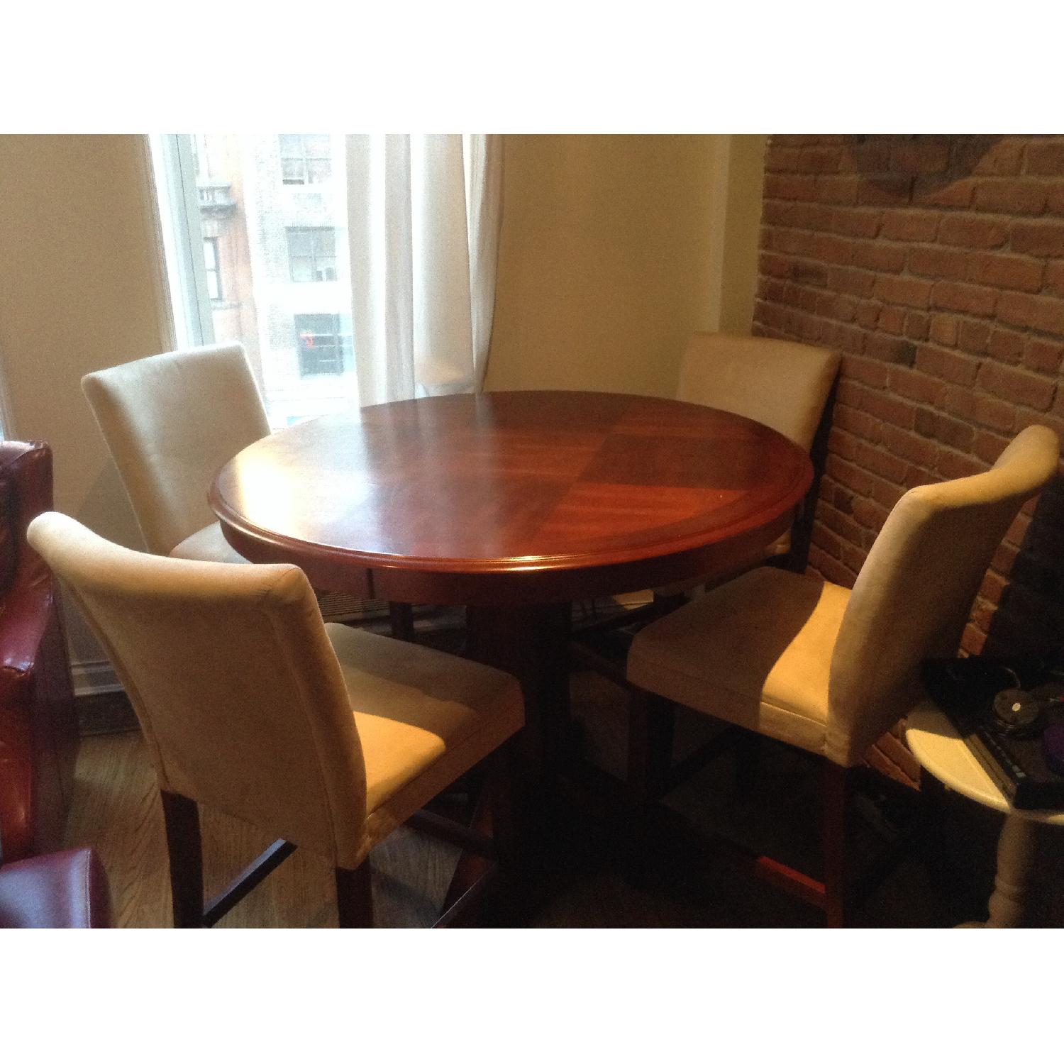 High Top Dining Table w/ 4 Chairs - image-1