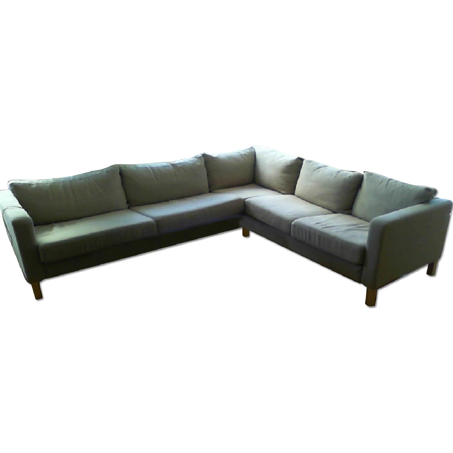 Ikea L Shaped Couch with Footstool AptDeco