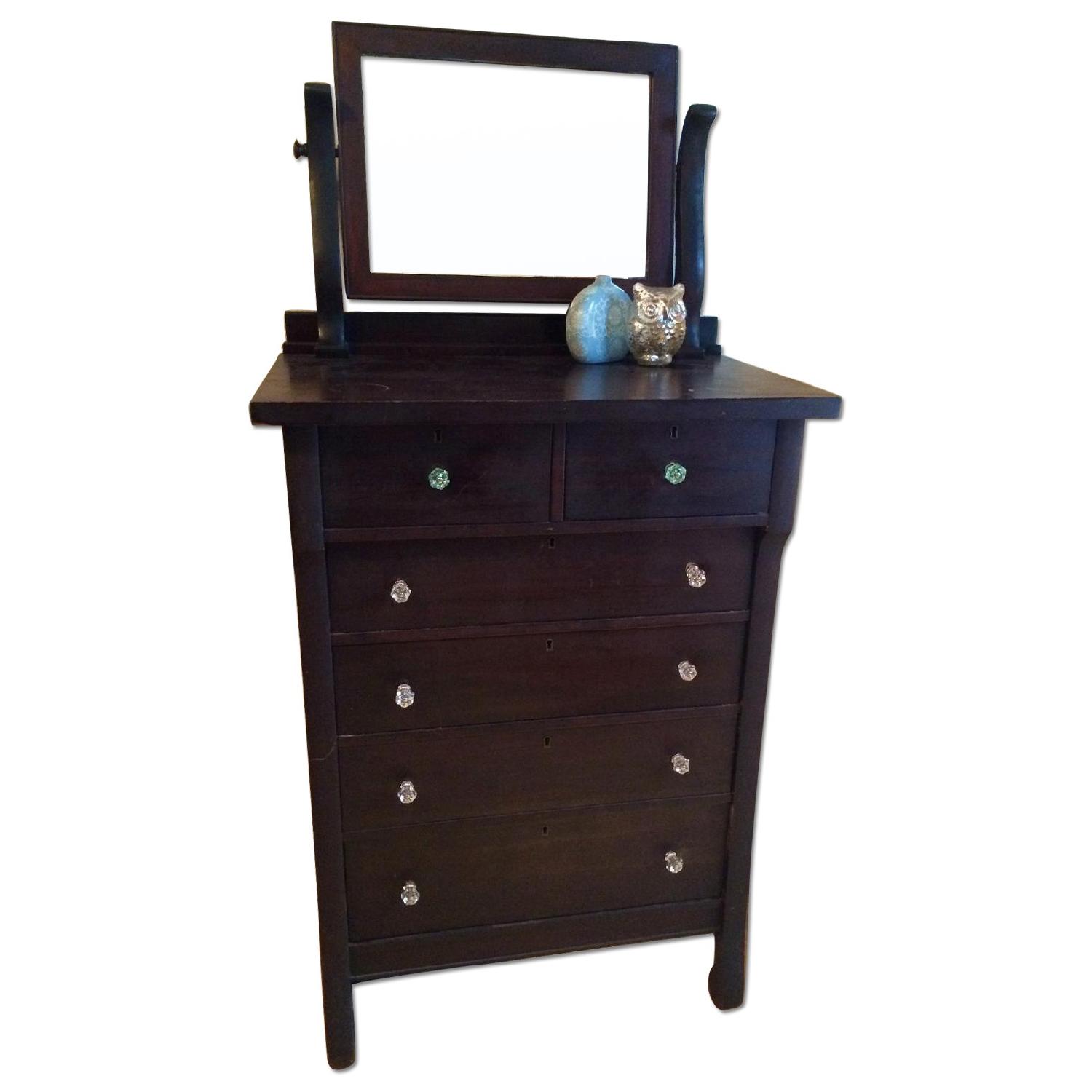 Vintage Tall Dresser w/ Mirror - AptDeco, image size:1500x1500