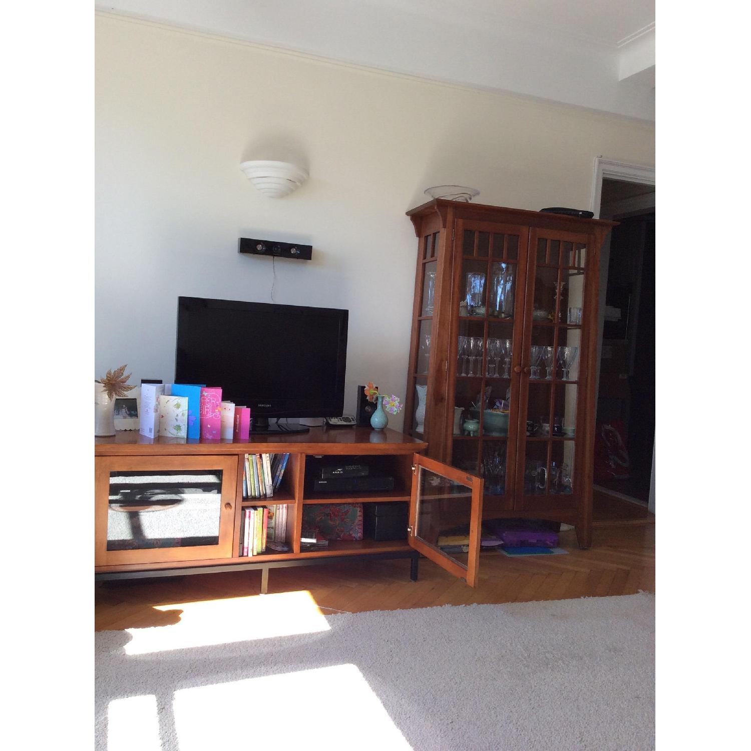 Ethan Allen Cherry Media Console - AptDeco