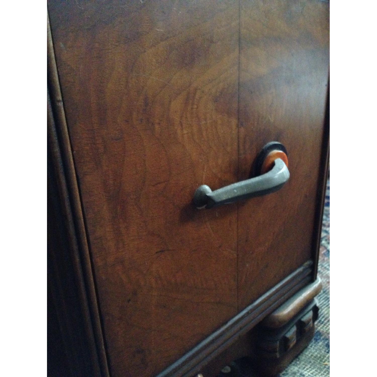 Art Deco Vintage Vanity w/ Circular Mirror - image-4