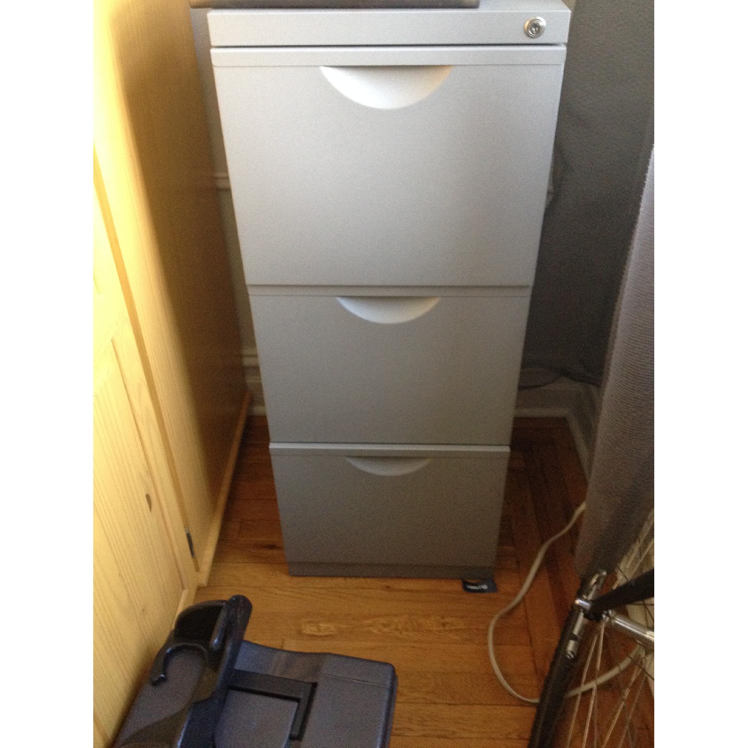 Ikea Erik 3 Drawer Gray Filing AptDeco
