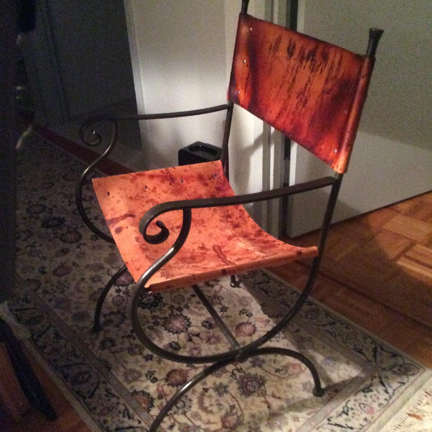 Charleston Forge Wrought Iron Legacy Arm Chairs - Set of 4 - image-1