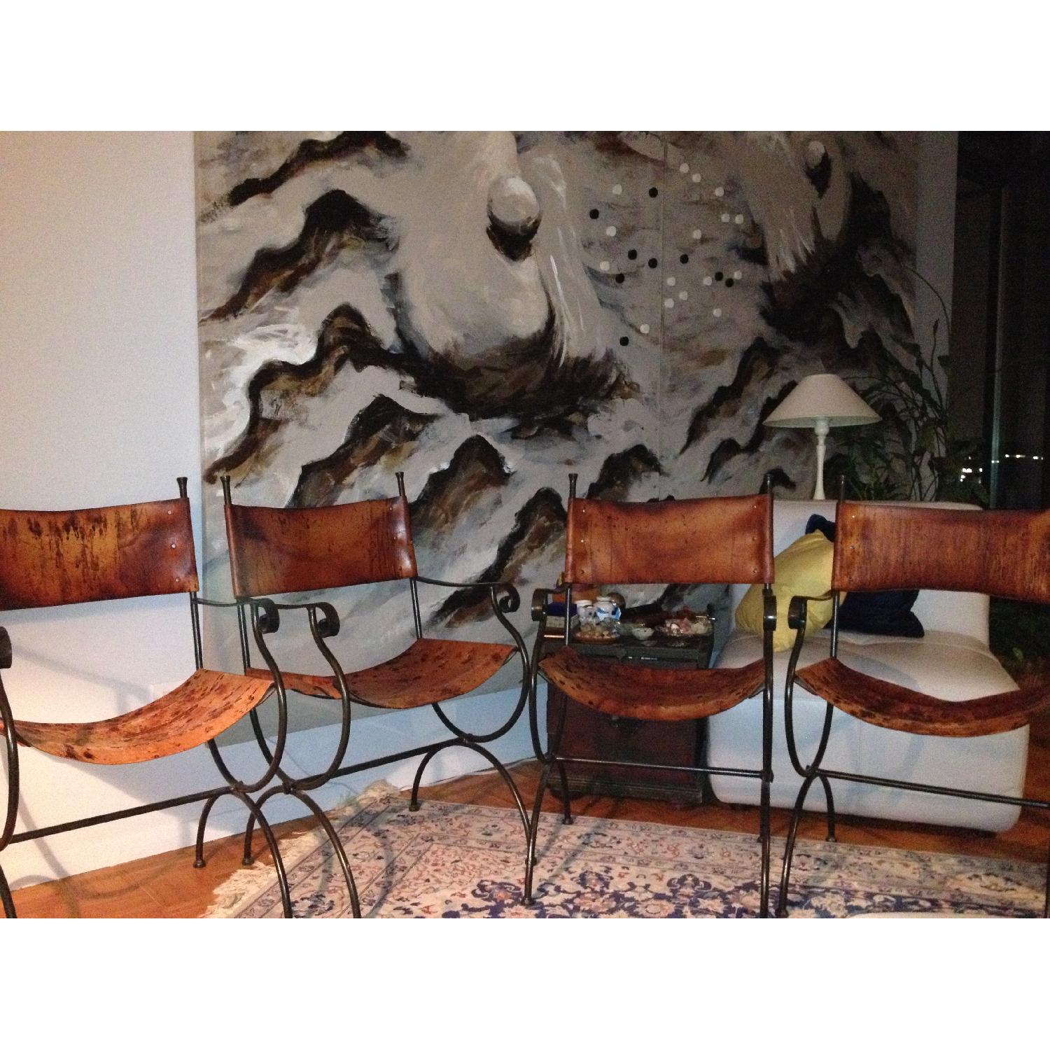 Charleston Forge Wrought Iron Legacy Arm Chairs - Set of 4 - image-3