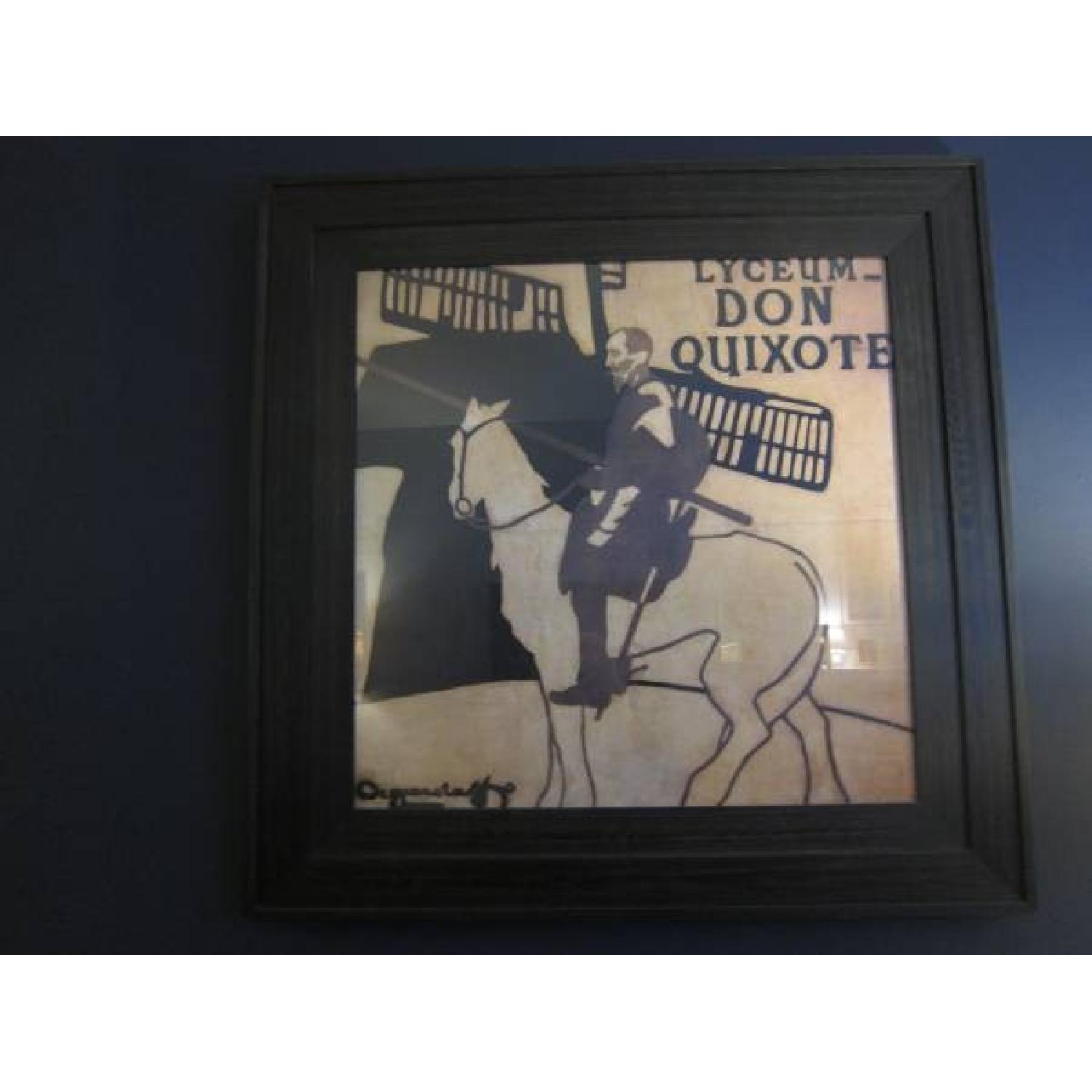 Crate & Barrel Framed Wall Art Don Quixote Print - image-2