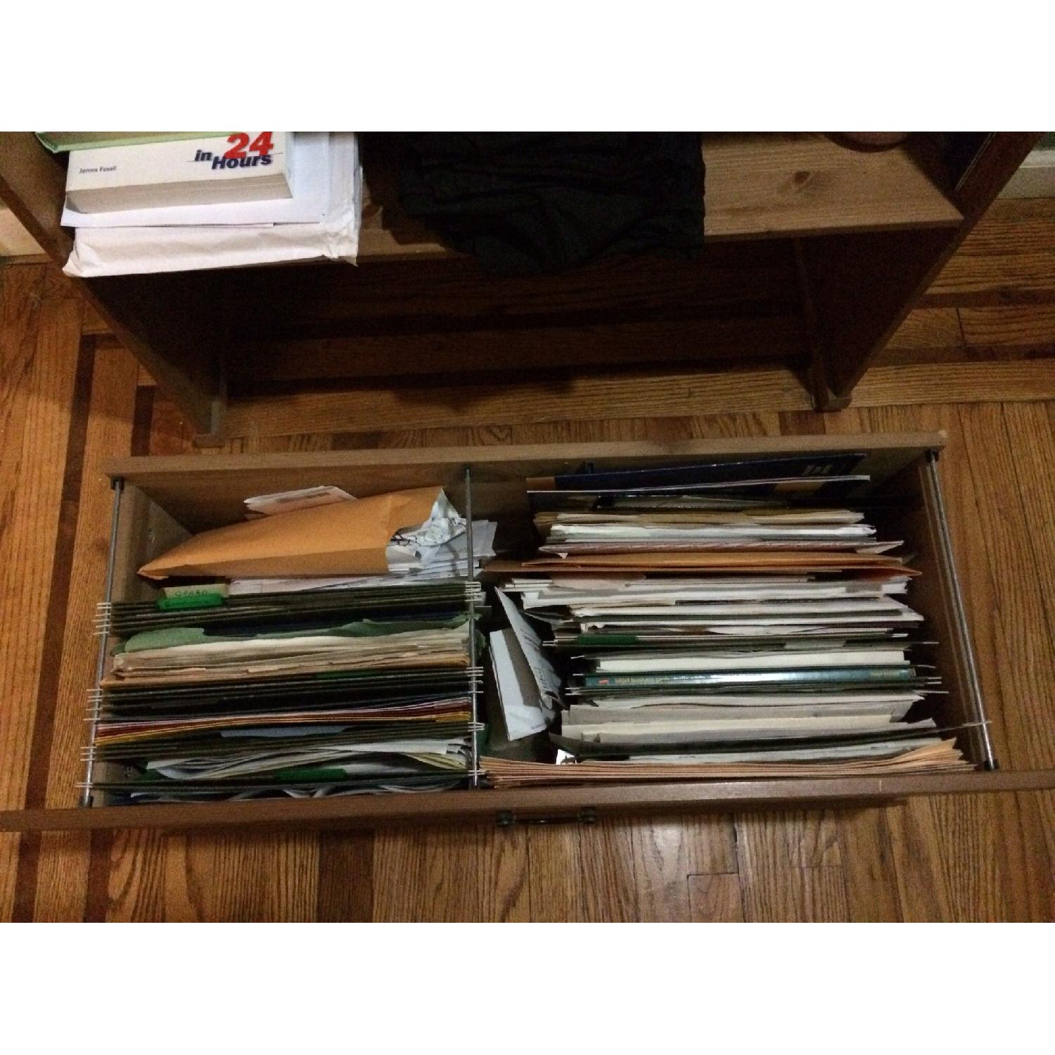 Ikea Bookcase with File Cabinet Style Drawer at Bottom - image-2