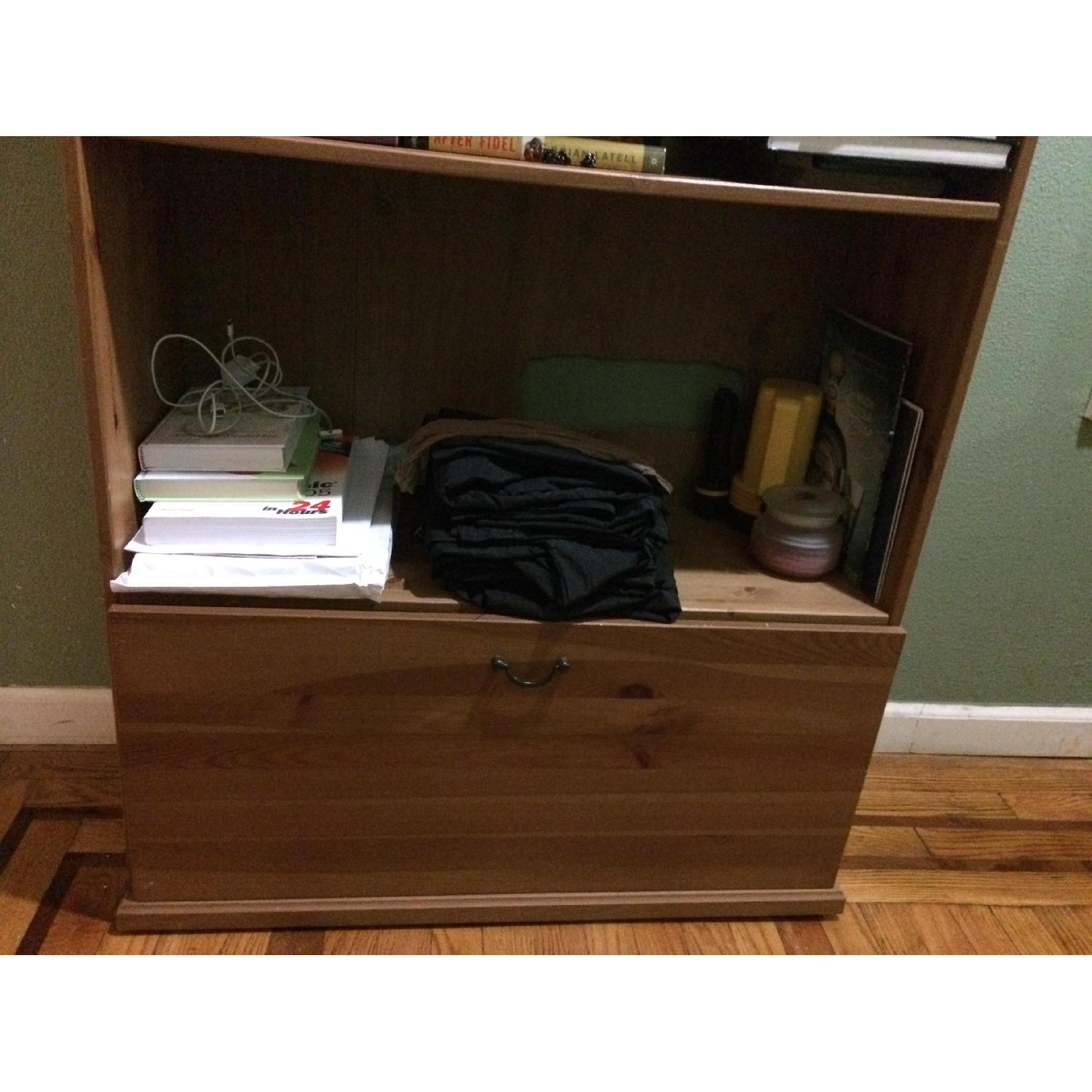 Ikea Bookcase with File Cabinet Style Drawer at Bottom - image-3