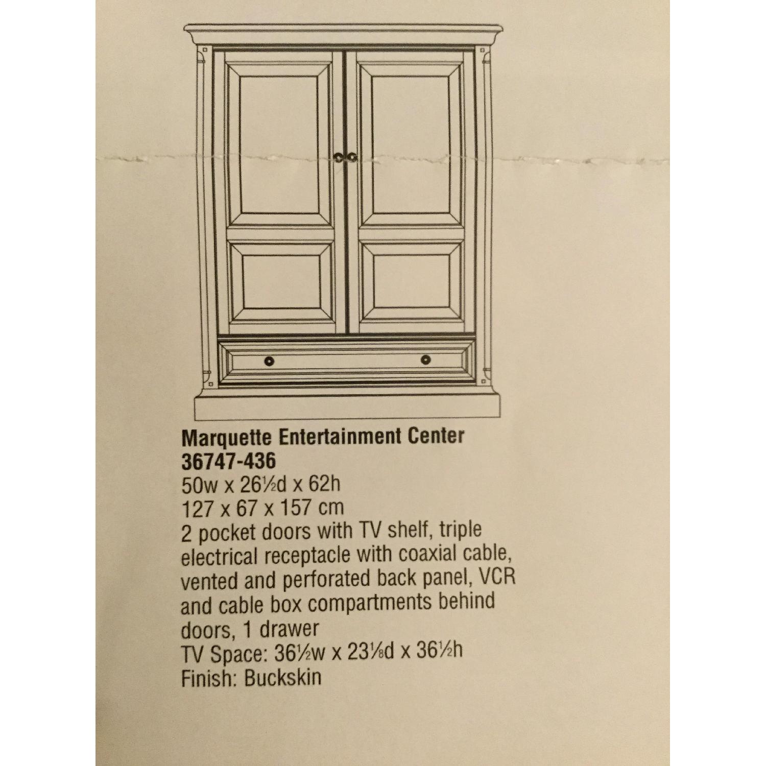 Thomasville Mission Style Oak Entertainment Center - image-6