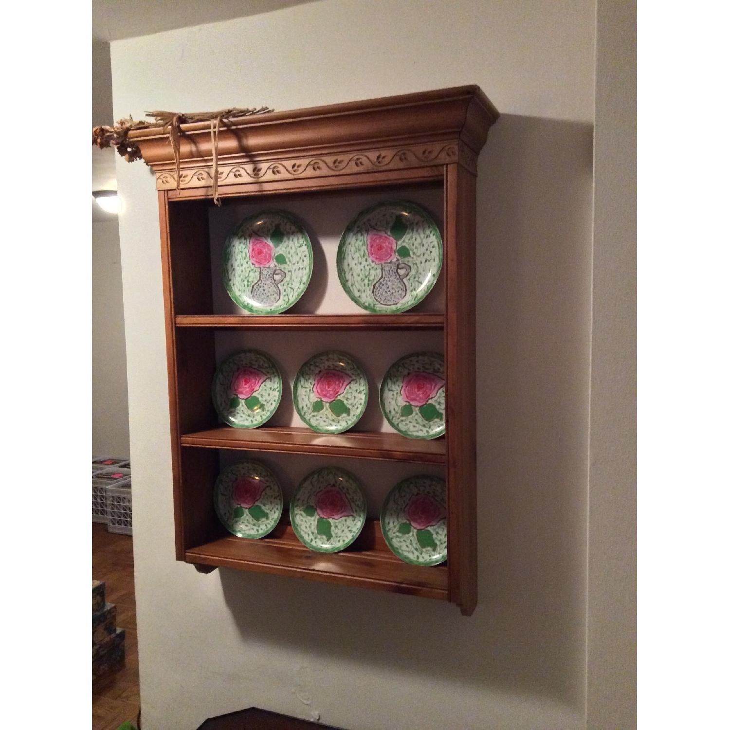 Ethan Allen Wooden Wall Display Rack - image-3