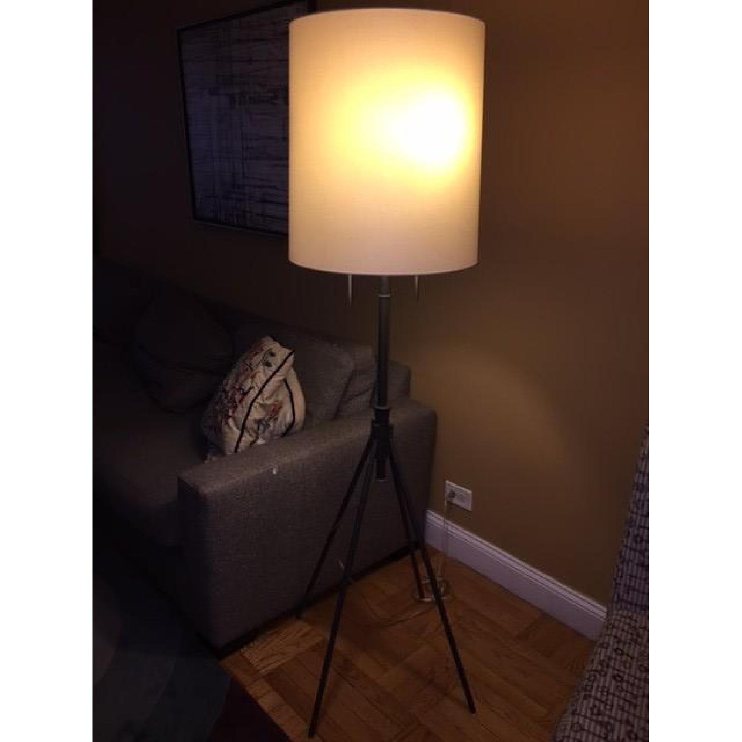 West Elm Adjustable Metal Floor Lamp - Bronze - image-1