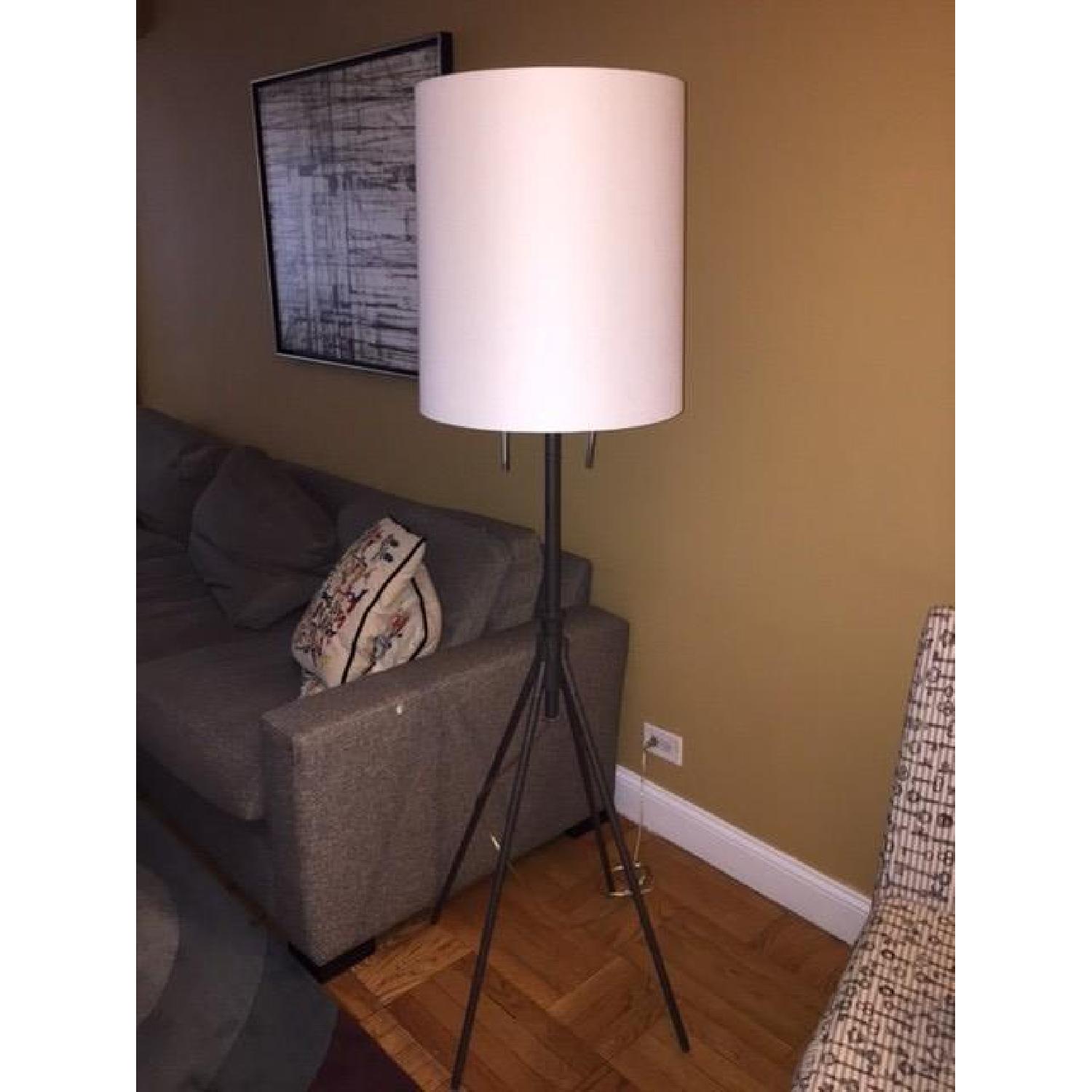 West Elm Adjustable Metal Floor Lamp - Bronze - image-2