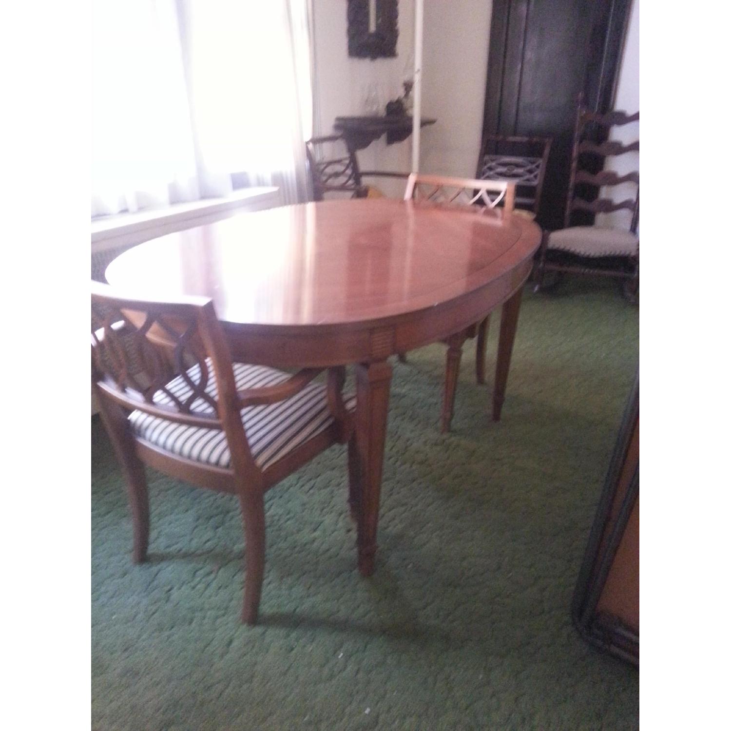 Walnut Dining Table w/ 2 Leaves - AptDeco