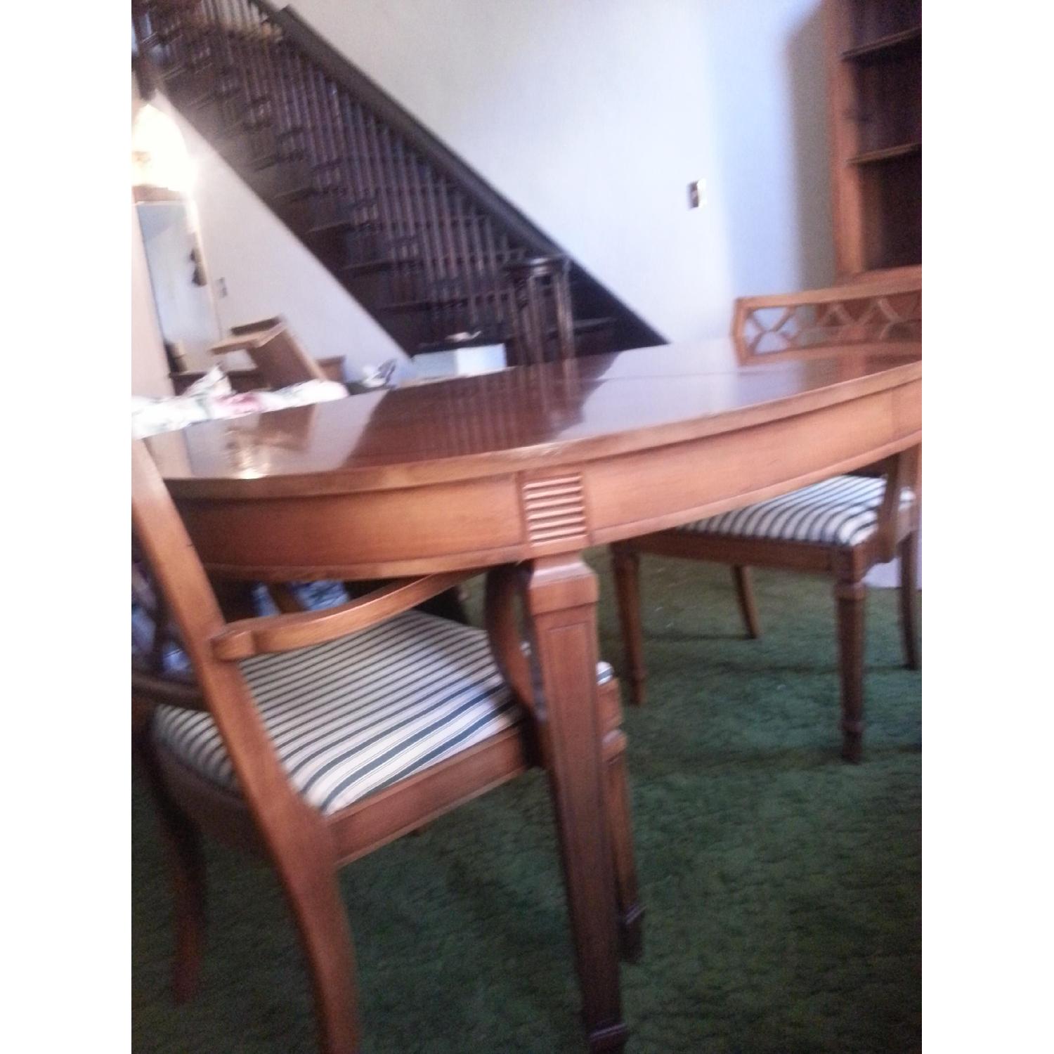 Walnut Dining Table w/ 2 Leaves - AptDeco