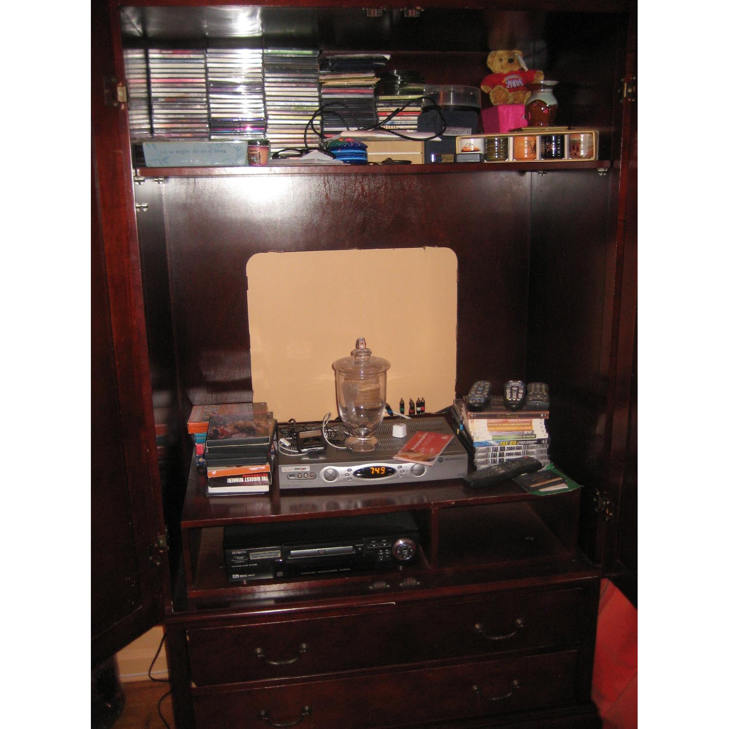 Solid Wood 2 Piece TV Unit/Armoire - image-2