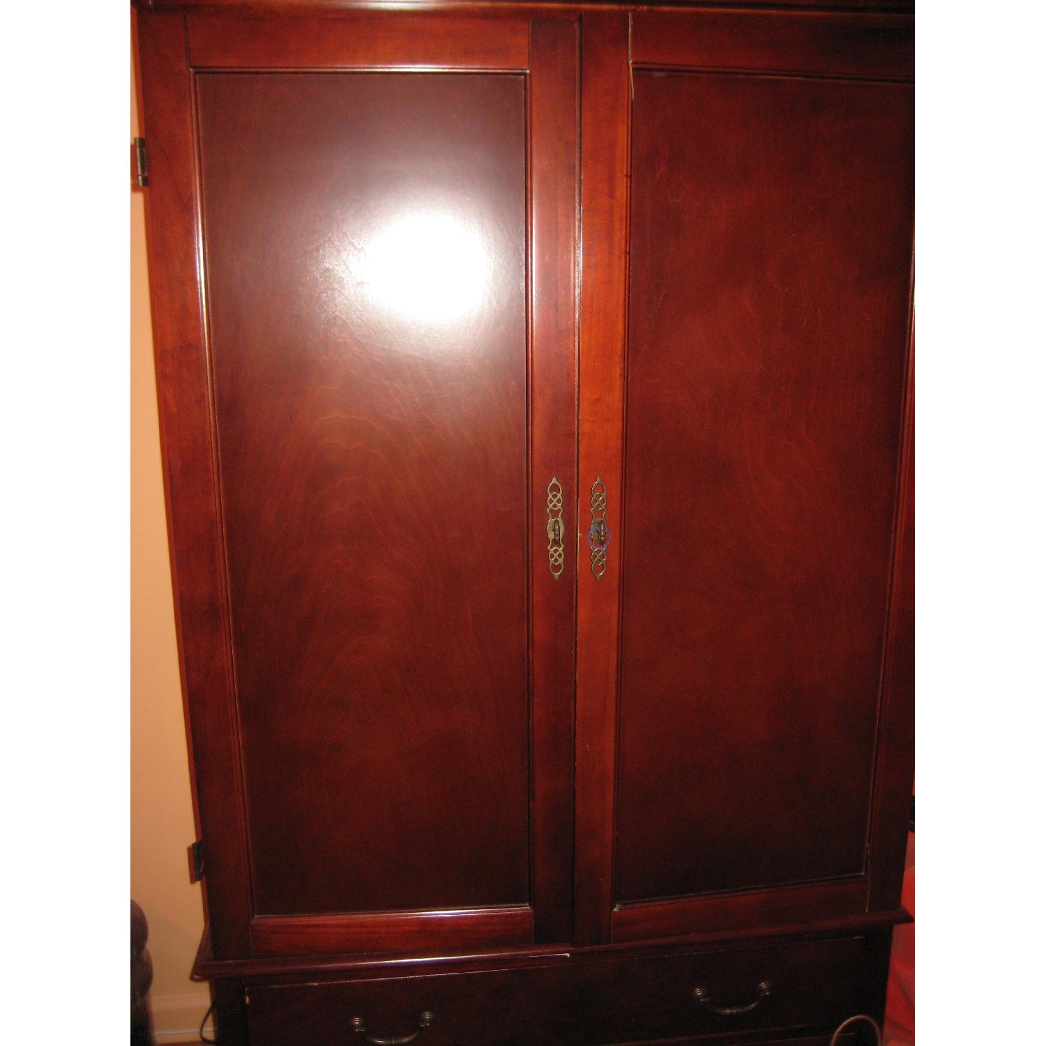 Solid Wood 2 Piece TV Unit/Armoire - image-3