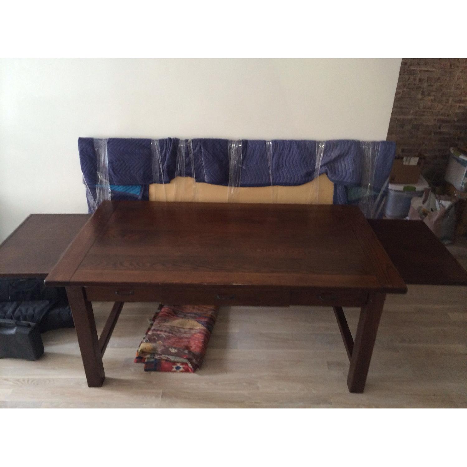 Pottery Barn Dark Wood Dining Table - image-1
