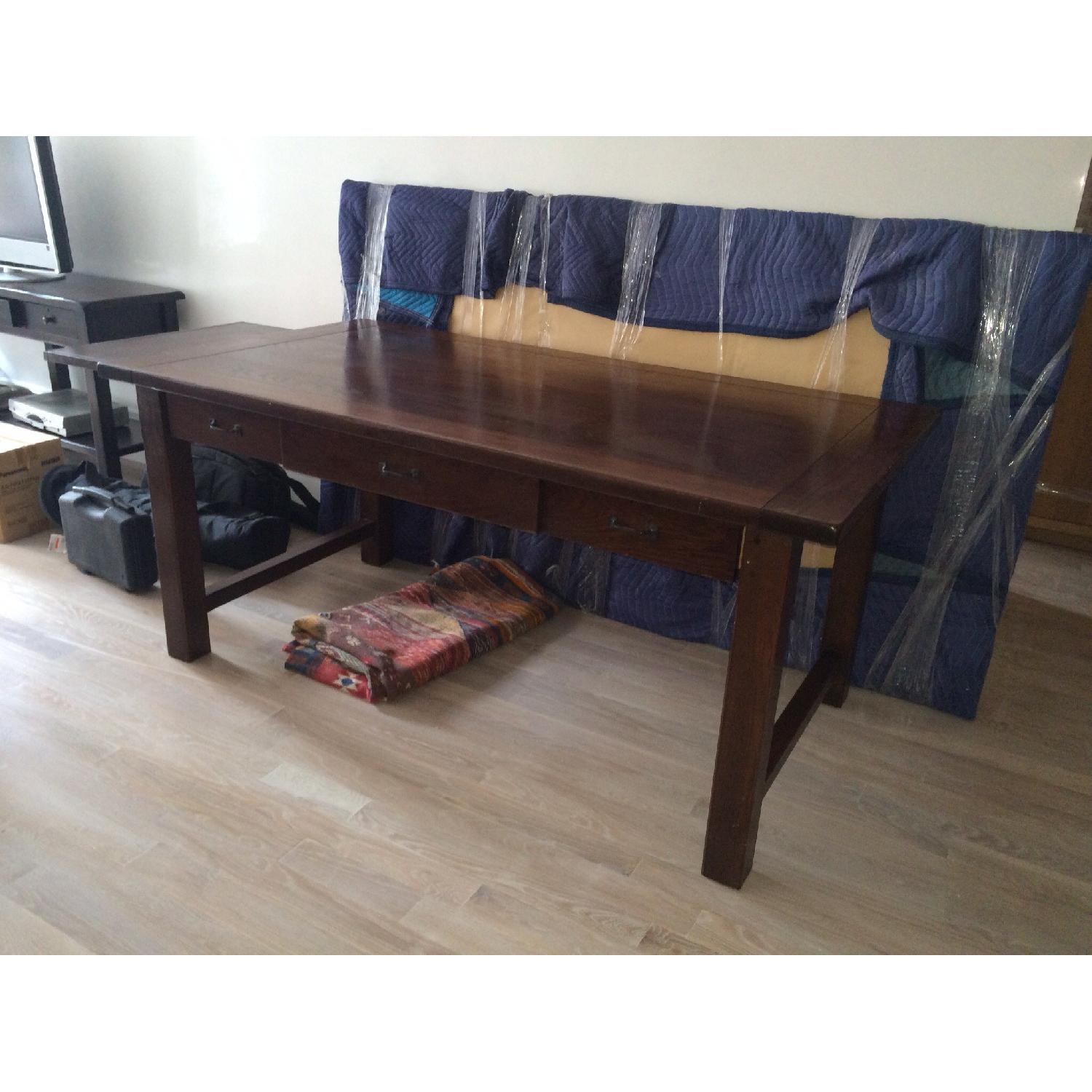 Pottery Barn Dark Wood Dining Table - image-3