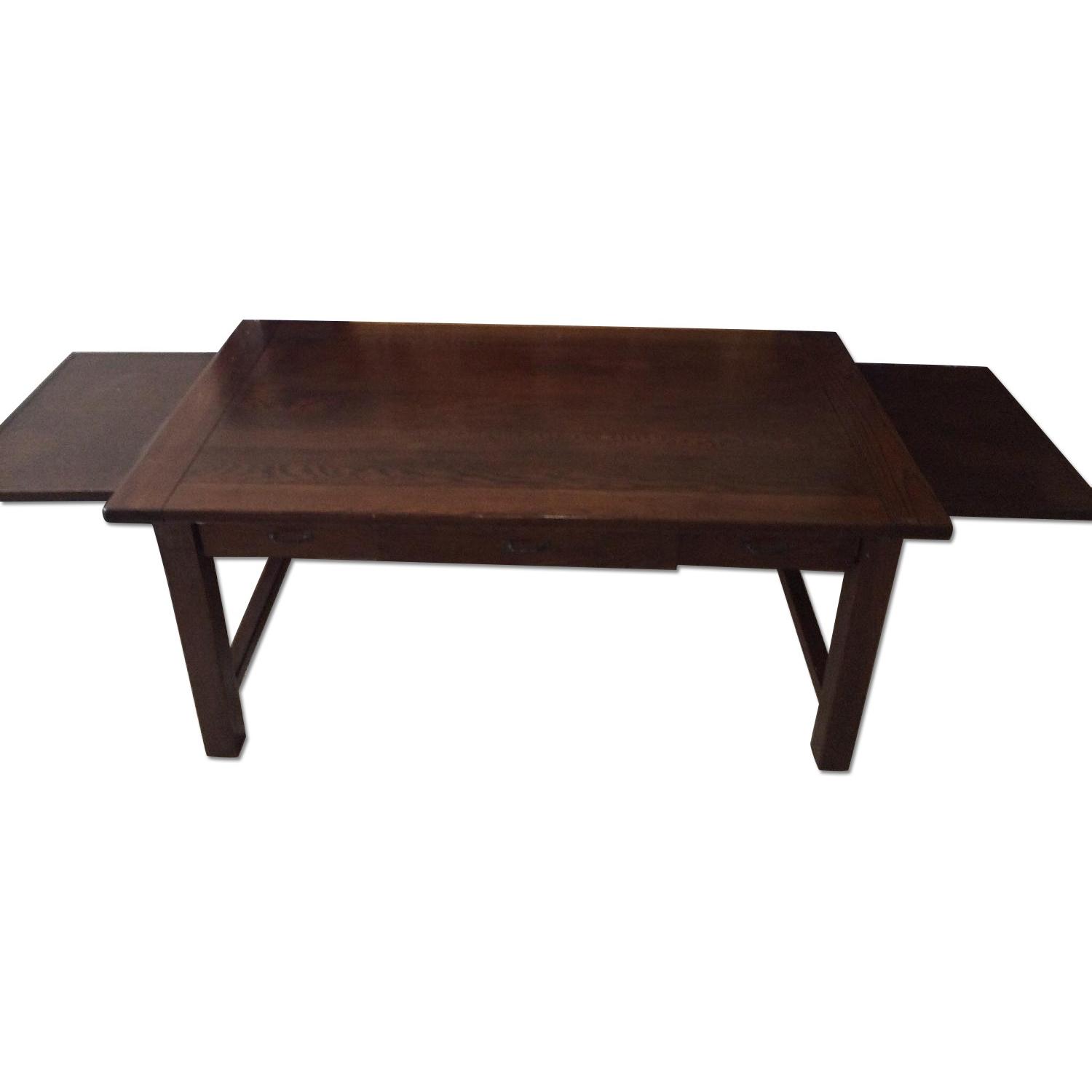 Pottery Barn Dark Wood Dining Table - image-0