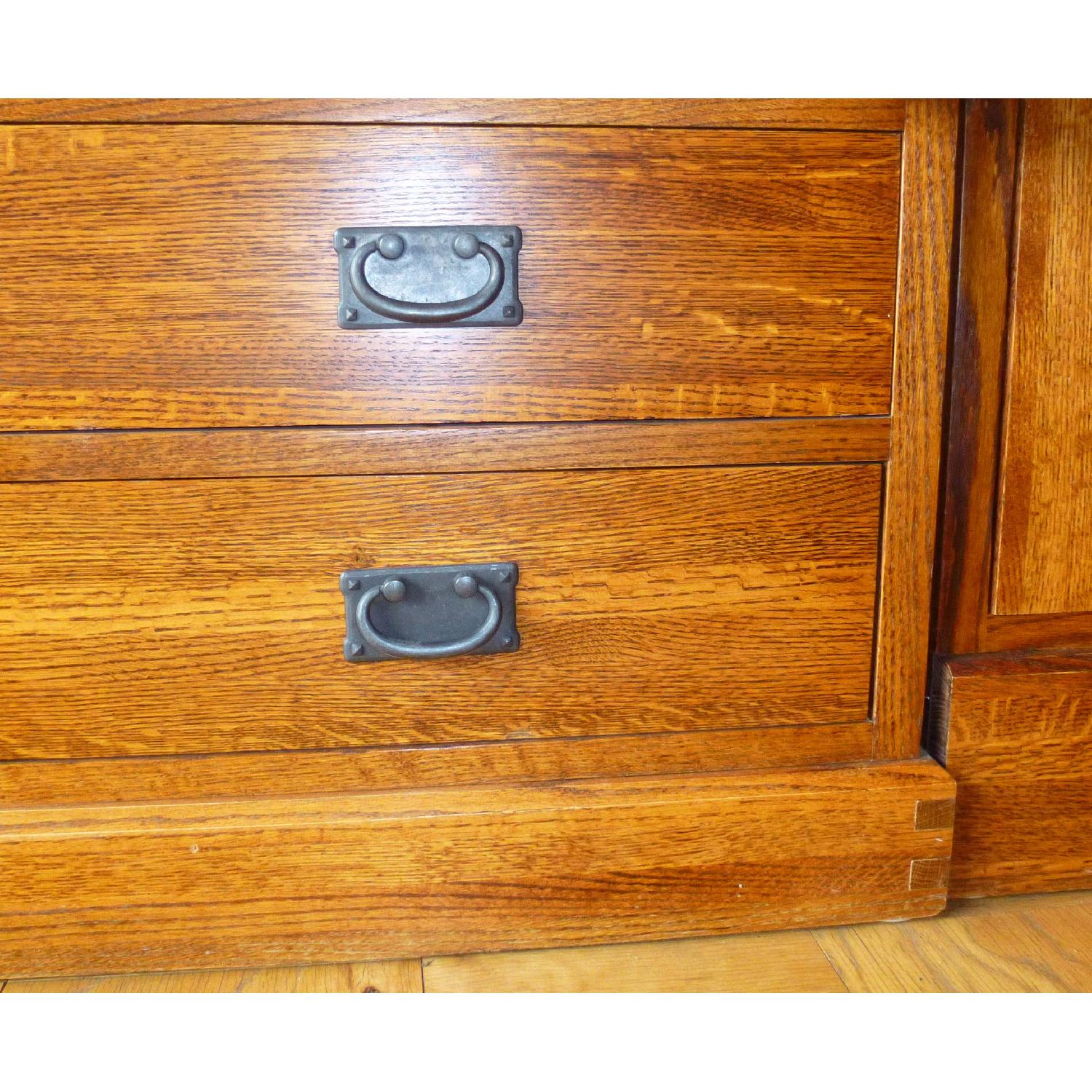 Latners Solid Wood Mission Style 3 Piece Entertainment Center & Bookcases - image-3