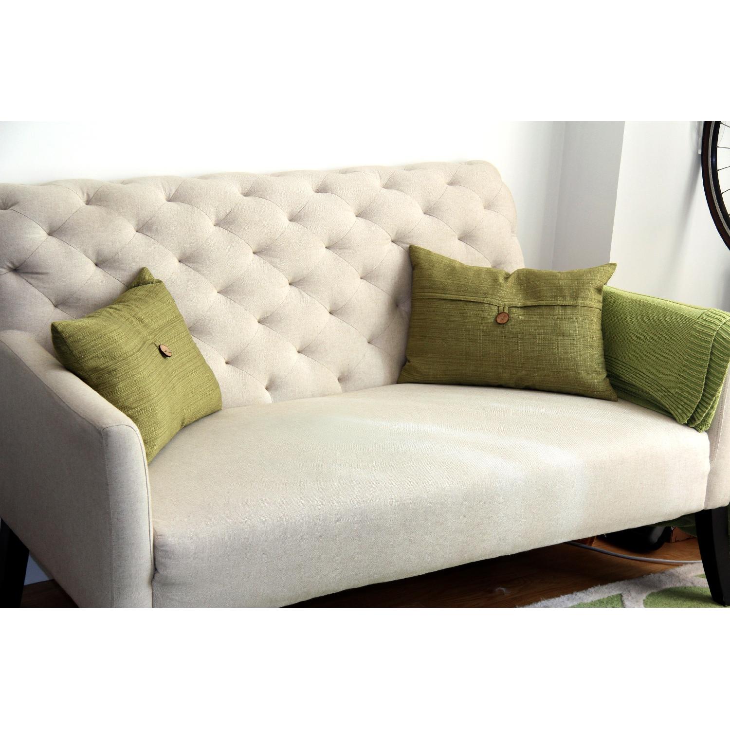 West Elm Elton Settee - Natural Color - image-1