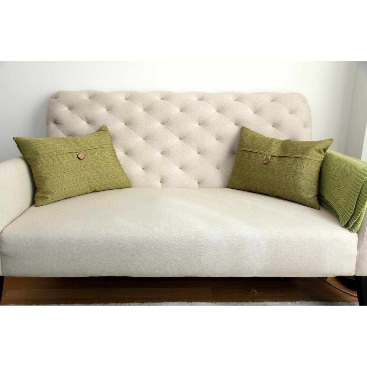 West Elm Elton Settee - Natural Color - image-4