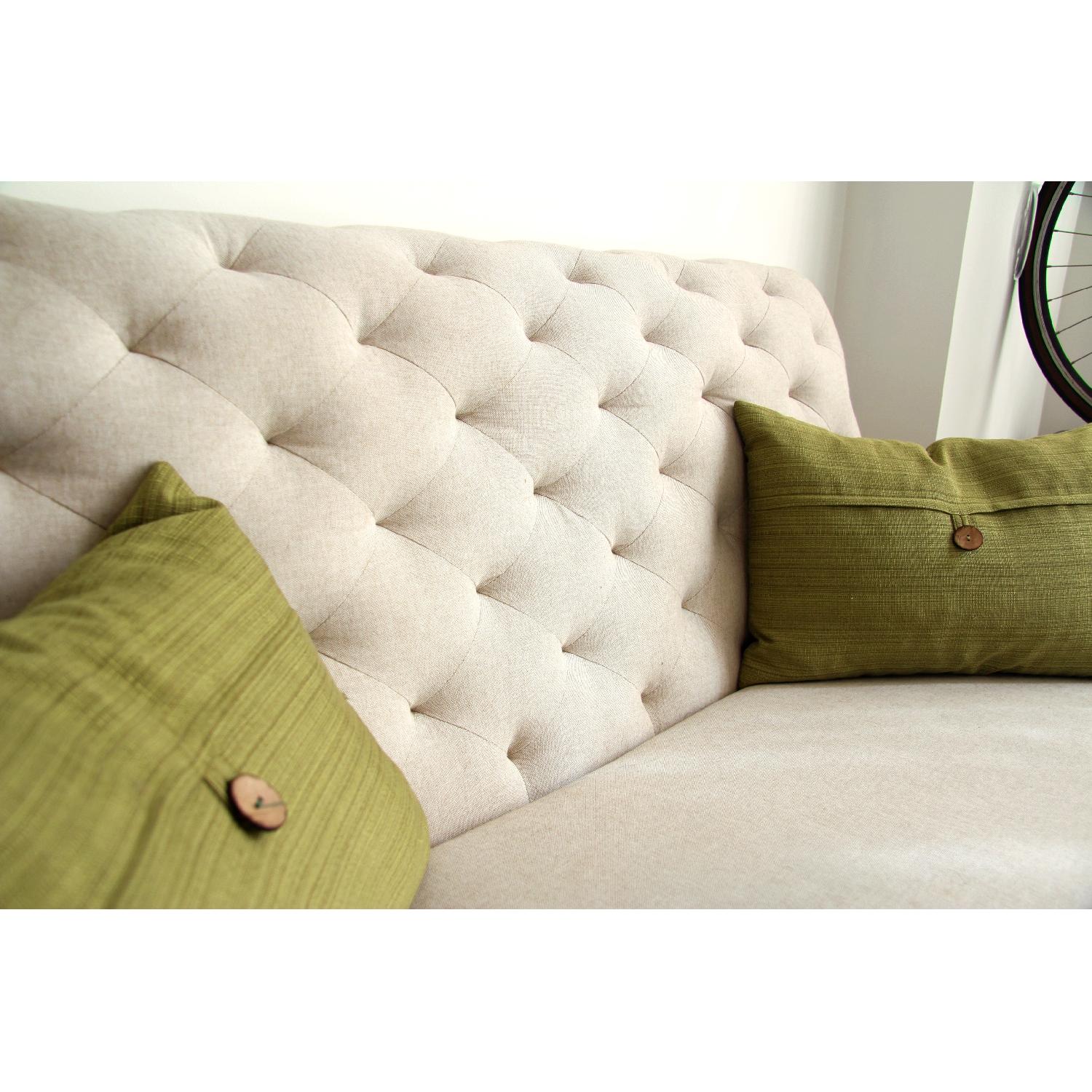 West Elm Elton Settee - Natural Color - image-7