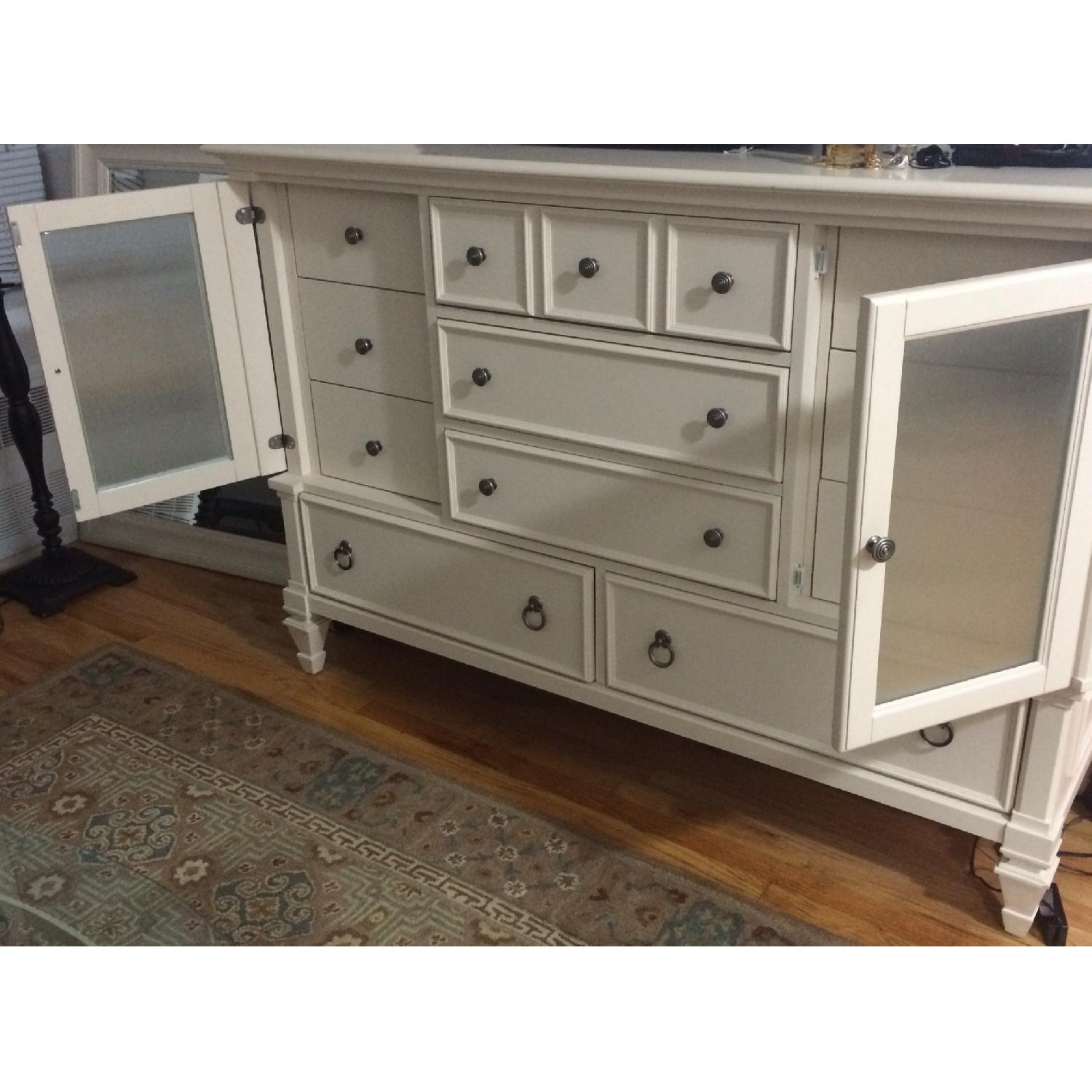 Magnussen Somerset Alabaster Dresser and Landscape Mirror - image-6