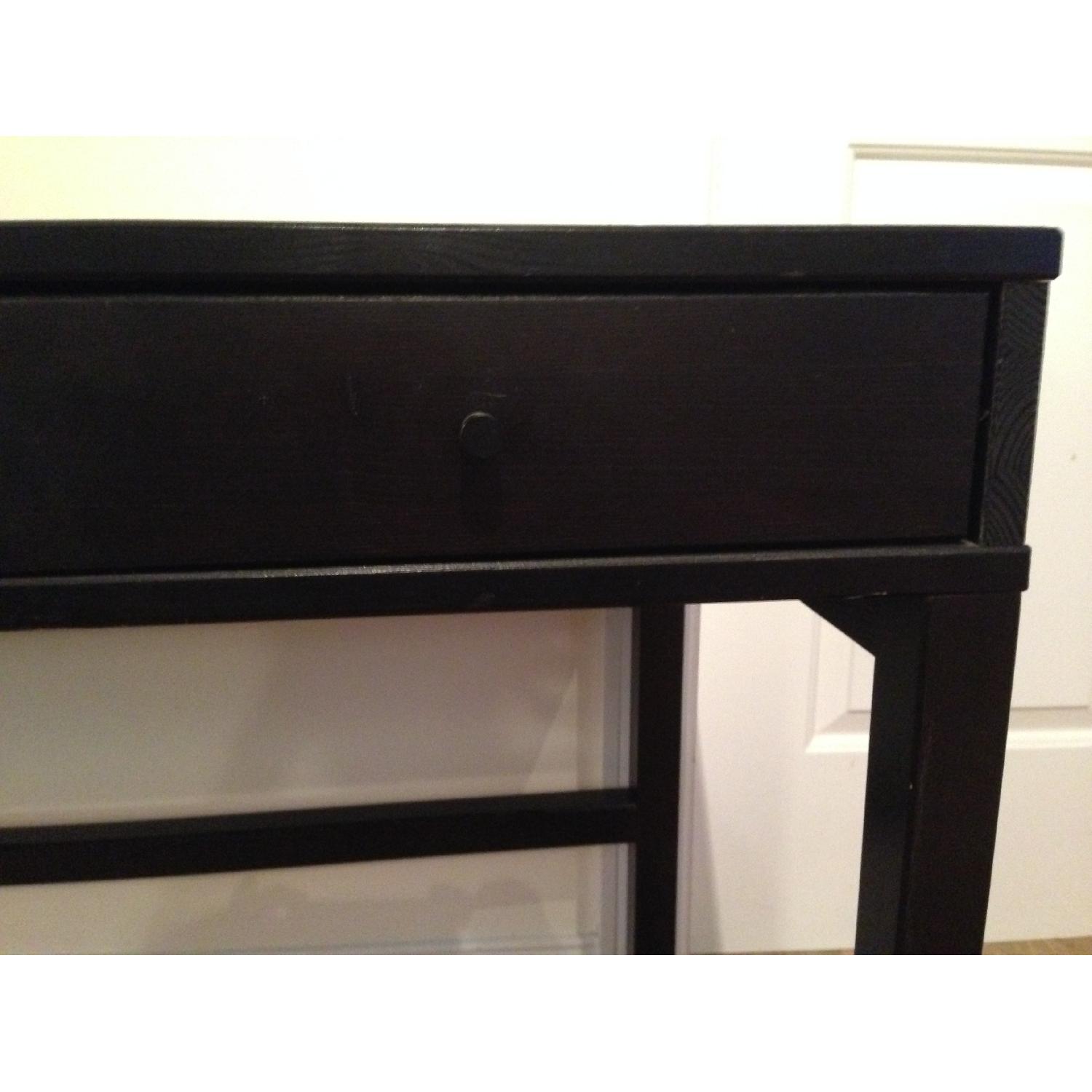 Ikea 2-Drawer Black Desk - image-2