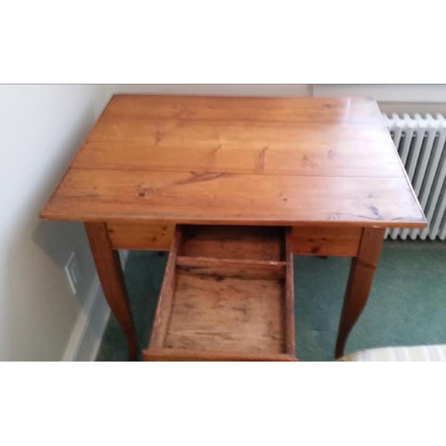 Antique Pine Desk - image-1