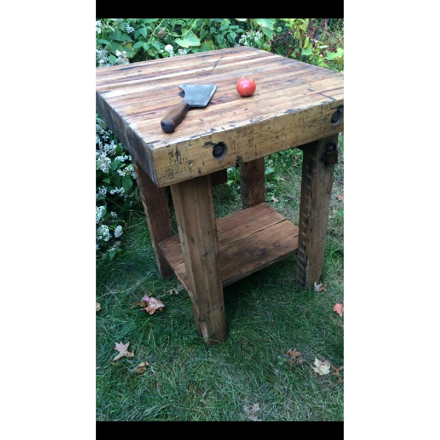 Oversized Reclaimed Wood Butcher Block Table - image-2