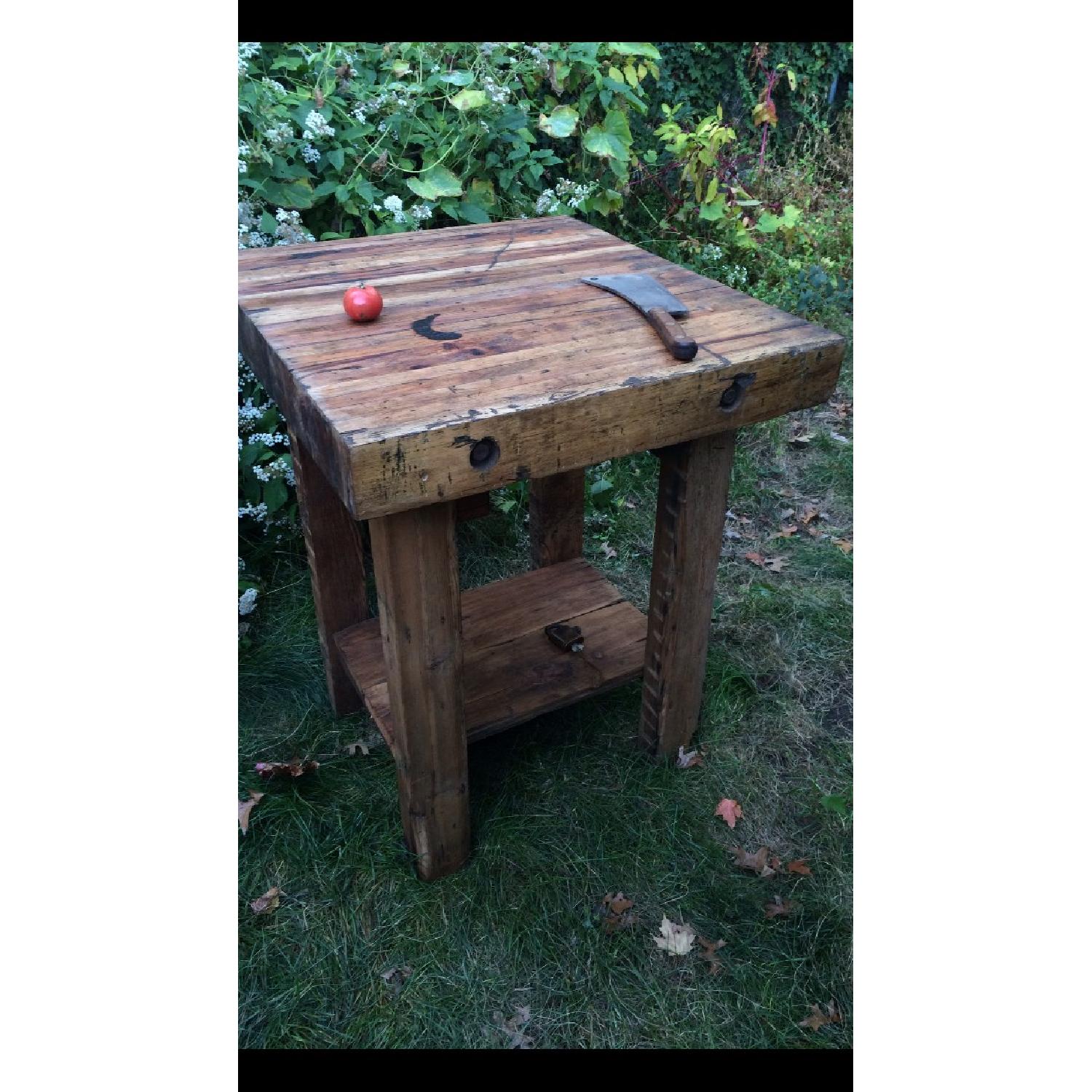 Oversized Reclaimed Wood Butcher Block Table - image-4