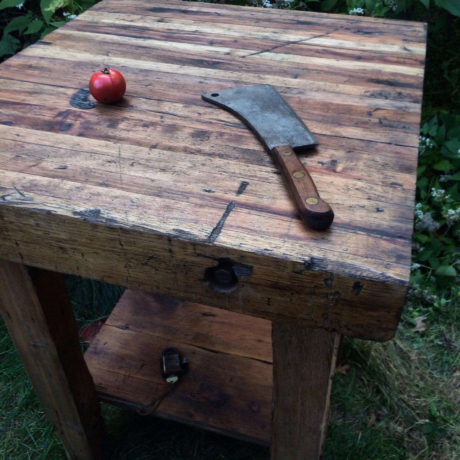 Oversized Reclaimed Wood Butcher Block Table - image-5
