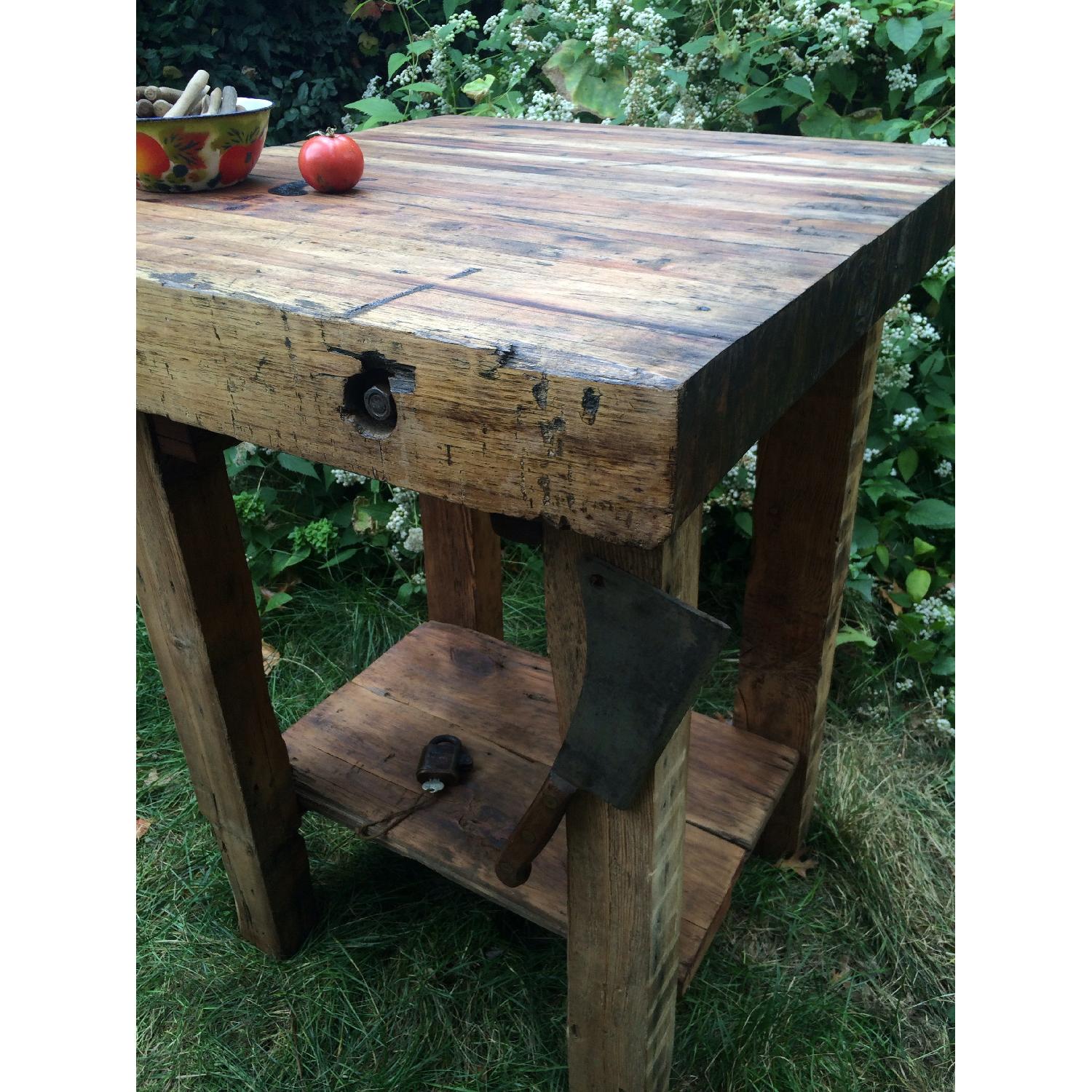 Oversized Reclaimed Wood Butcher Block Table - image-7