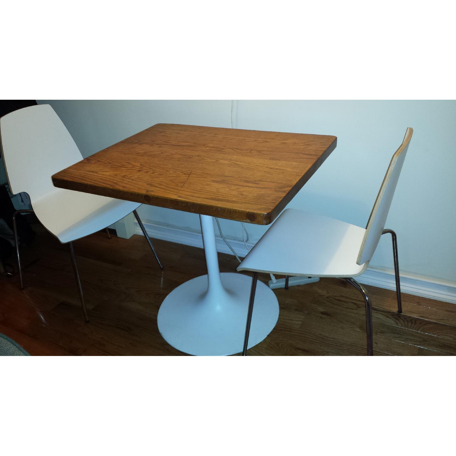 Mod Butcher Block Dining Table w/ 2 Chairs - image-3