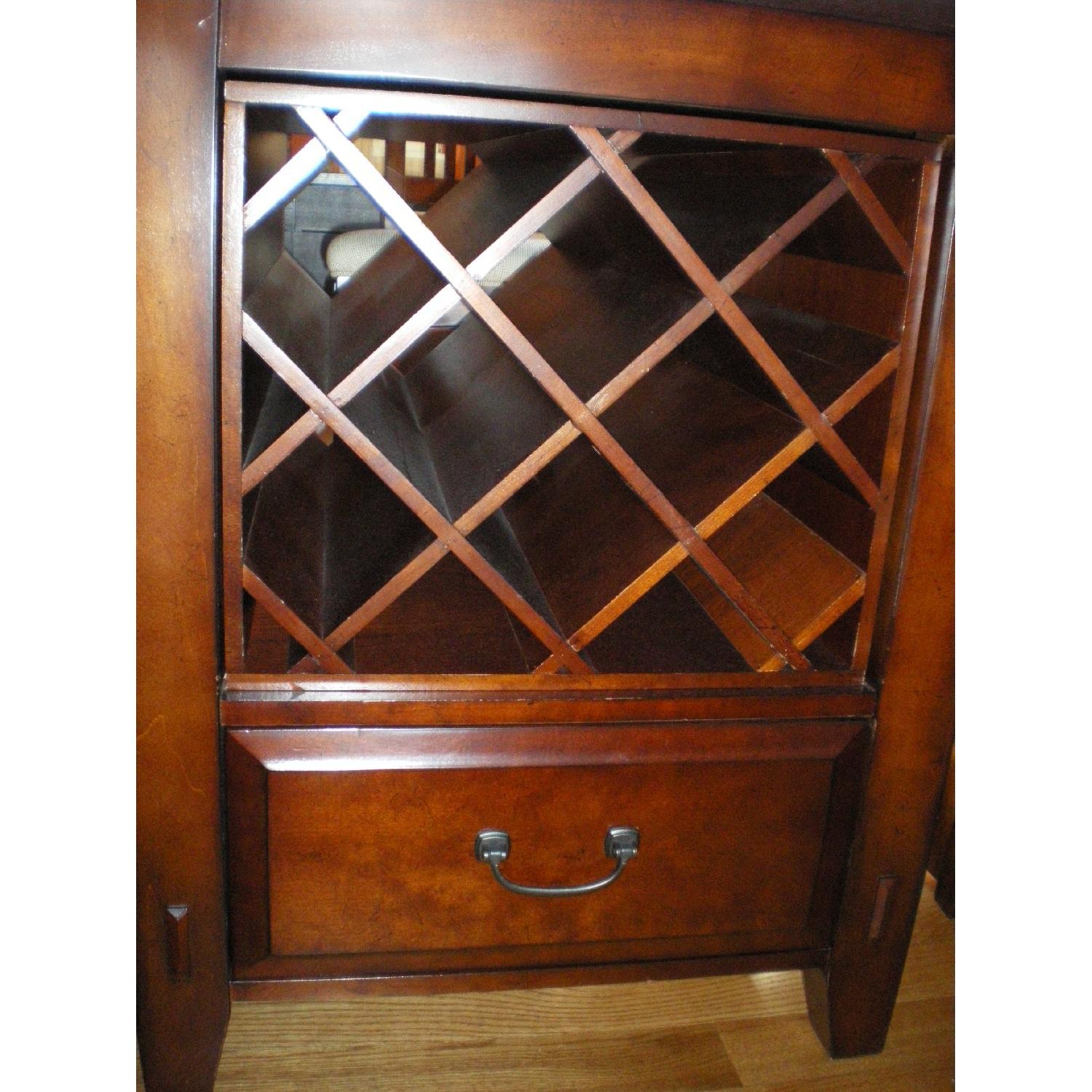 Broyhill Furniture Vantana Counter-Height Dining Table w/ Leaf and Storage + 6 Chairs - image-3