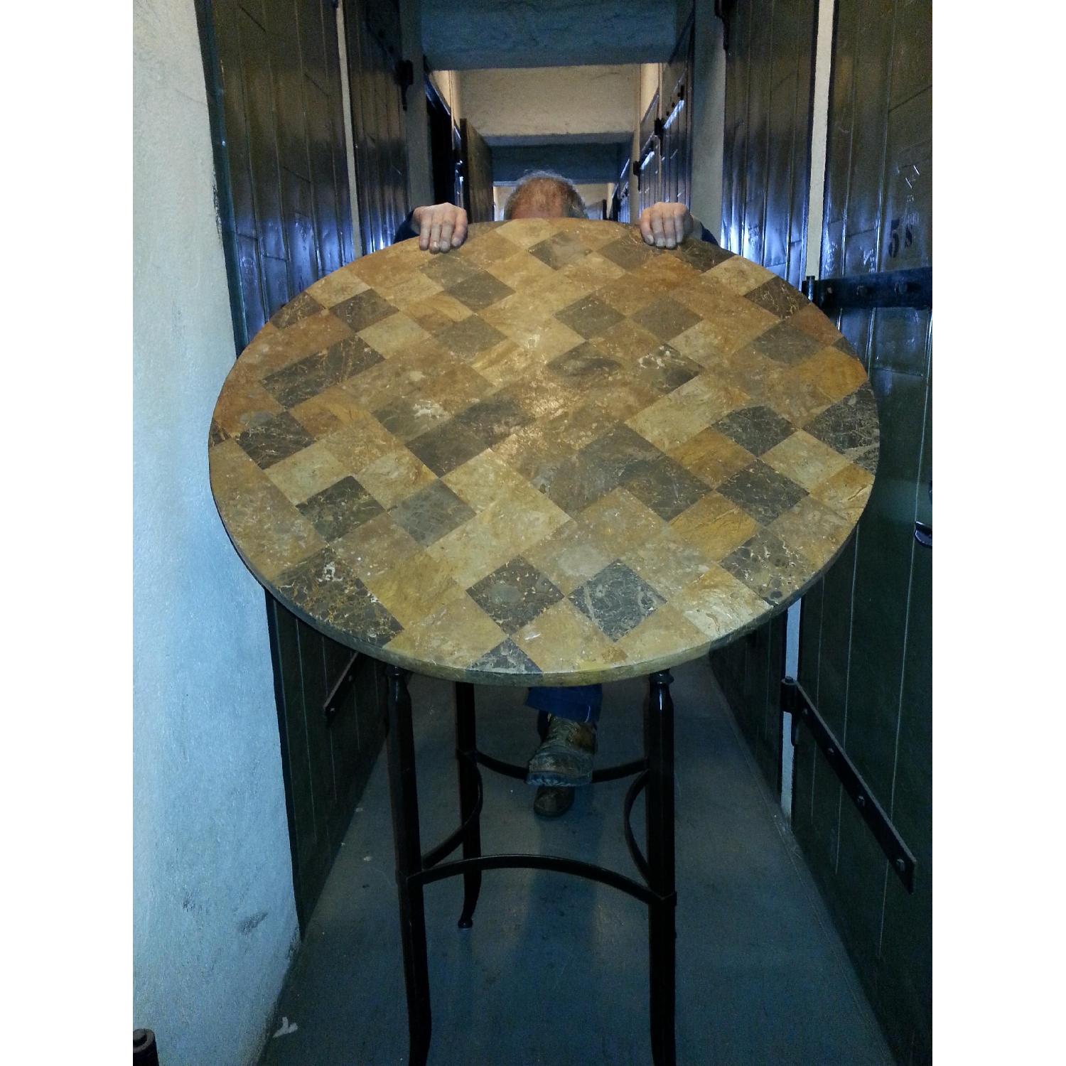 Ethan Allen Pub Table and Bar Stools - image-2