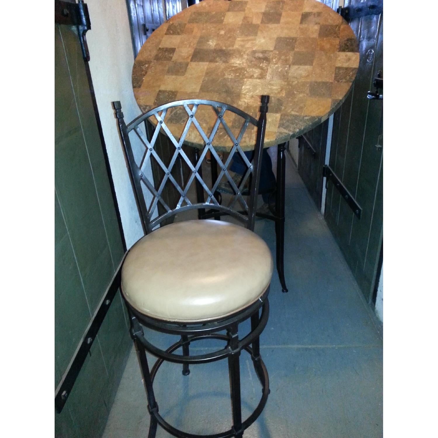 Ethan Allen Pub Table and Bar Stools - image-3