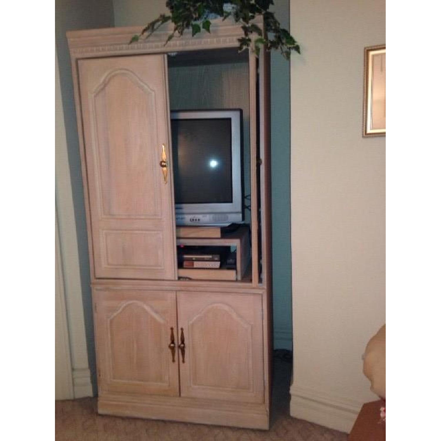 Antique Country French Armoire - image-1