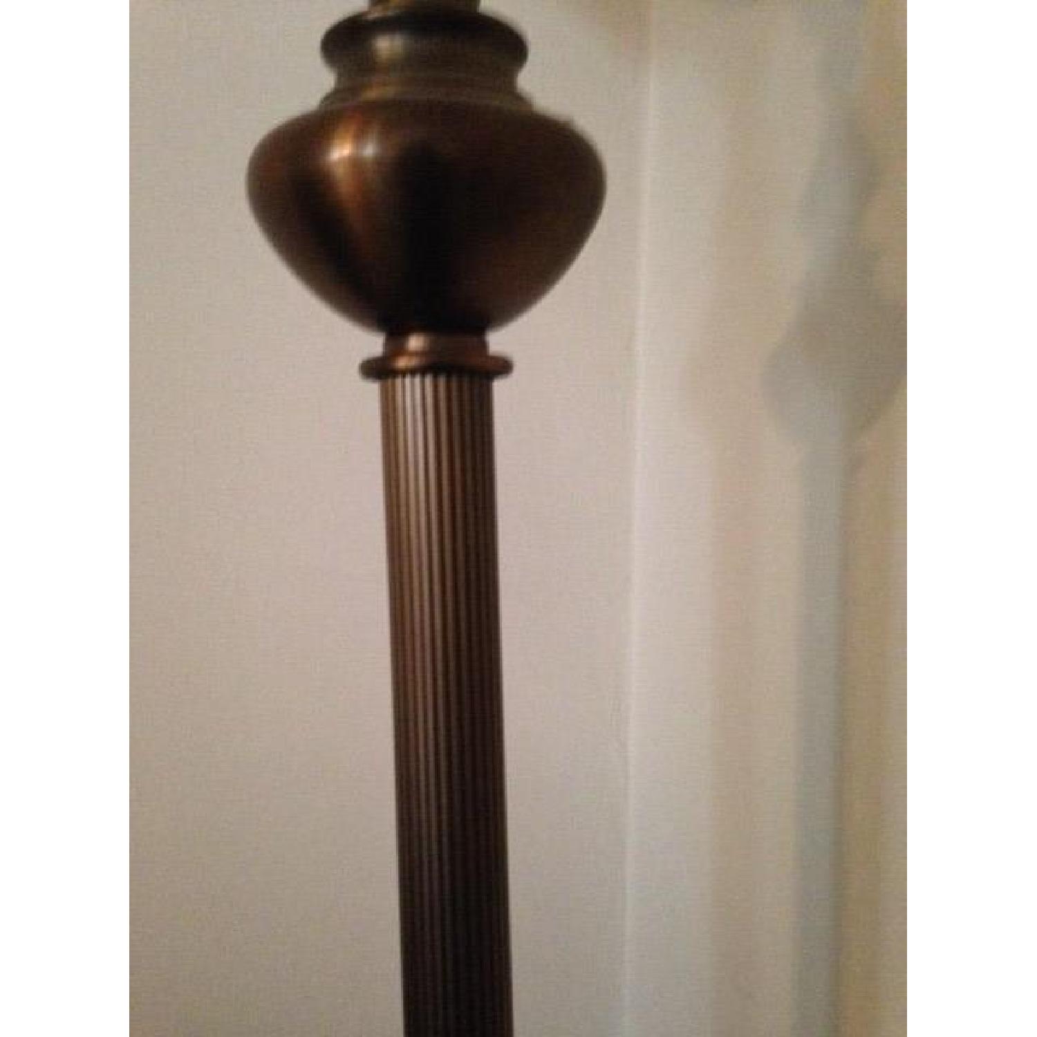 Macy's Antique Brass Floor Lamp - image-3