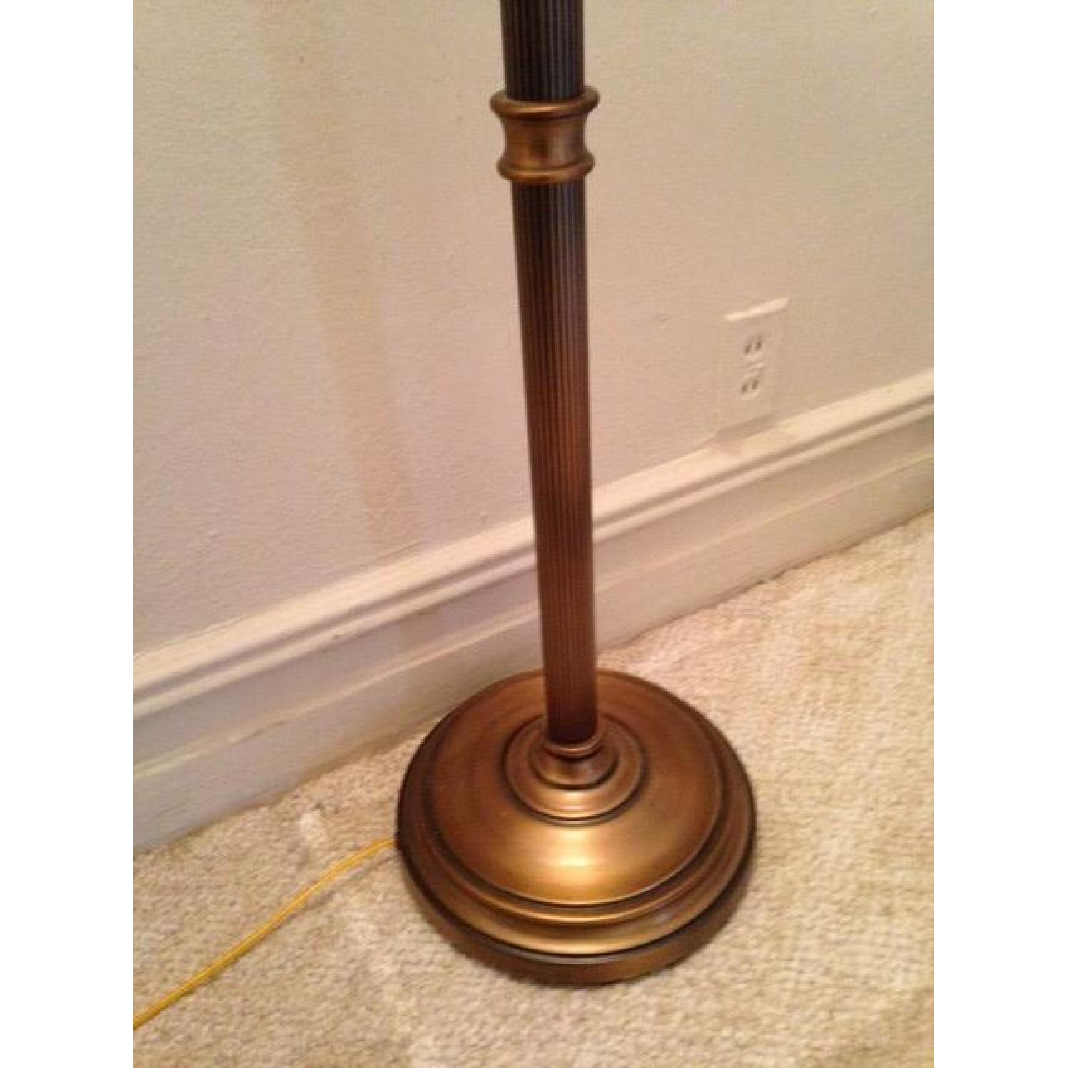 Macy's Antique Brass Floor Lamp - image-4