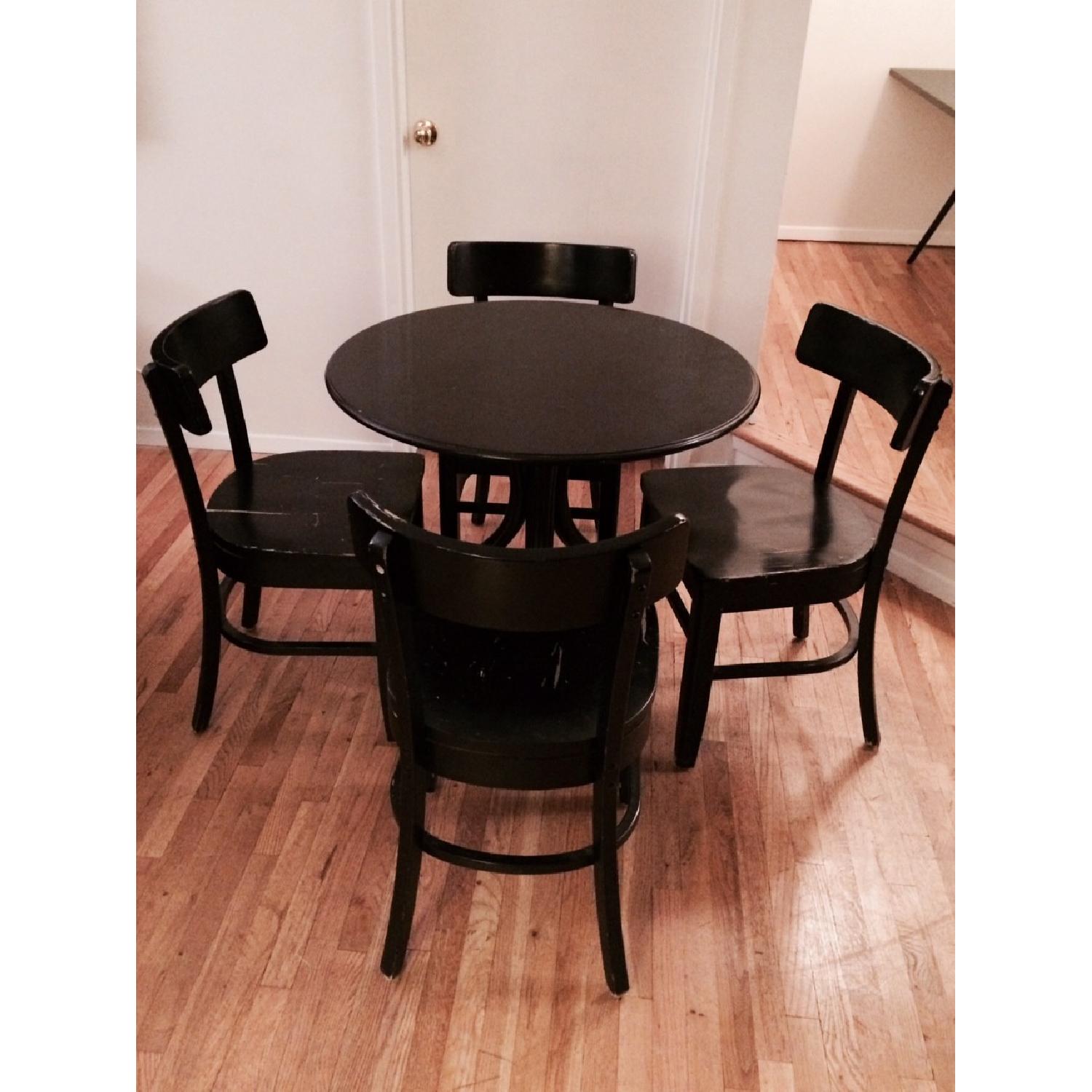 Retro Bistro Dining Table w/ 4 Chairs - image-3